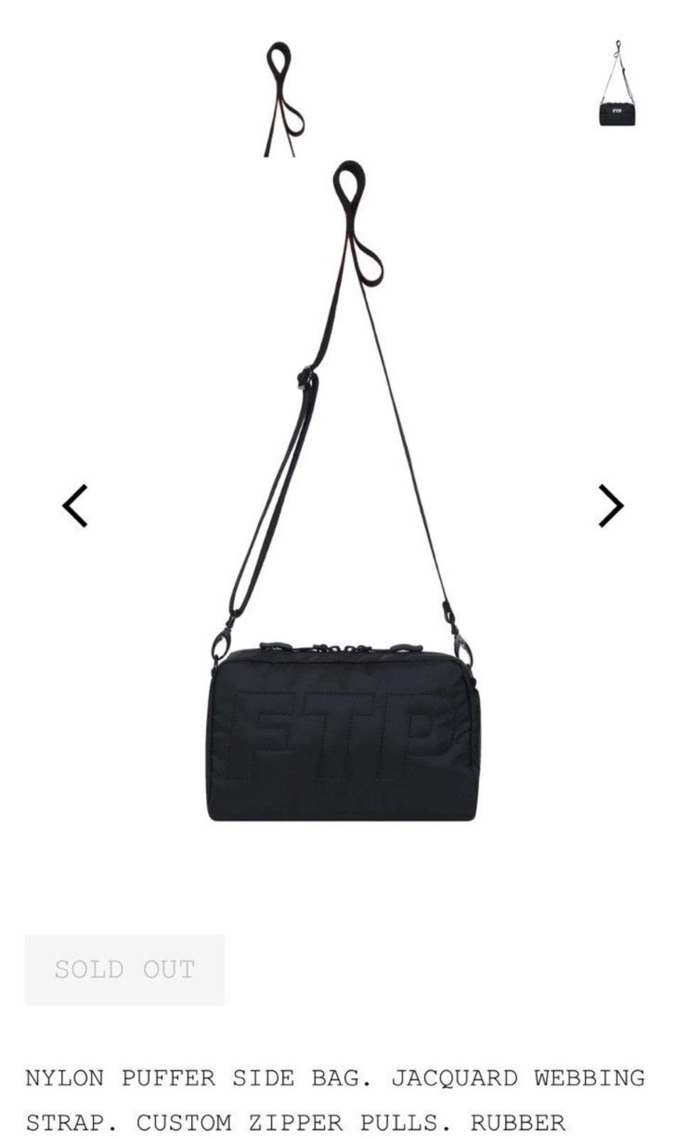Fuck The Population Ftp puffer shoulder bag Size ONE SIZE - 6 Thumbnail