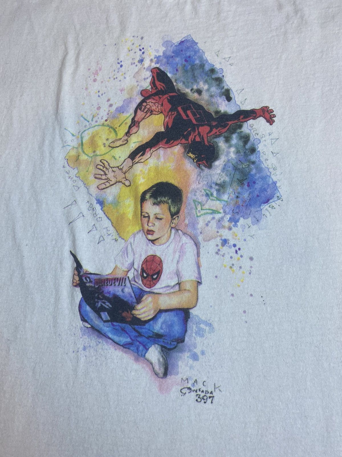 Marvel Comics × Vintage Vintage Daredevil Tee Shirt Size US XL / EU 56 / 4 - 2 Thumbnail