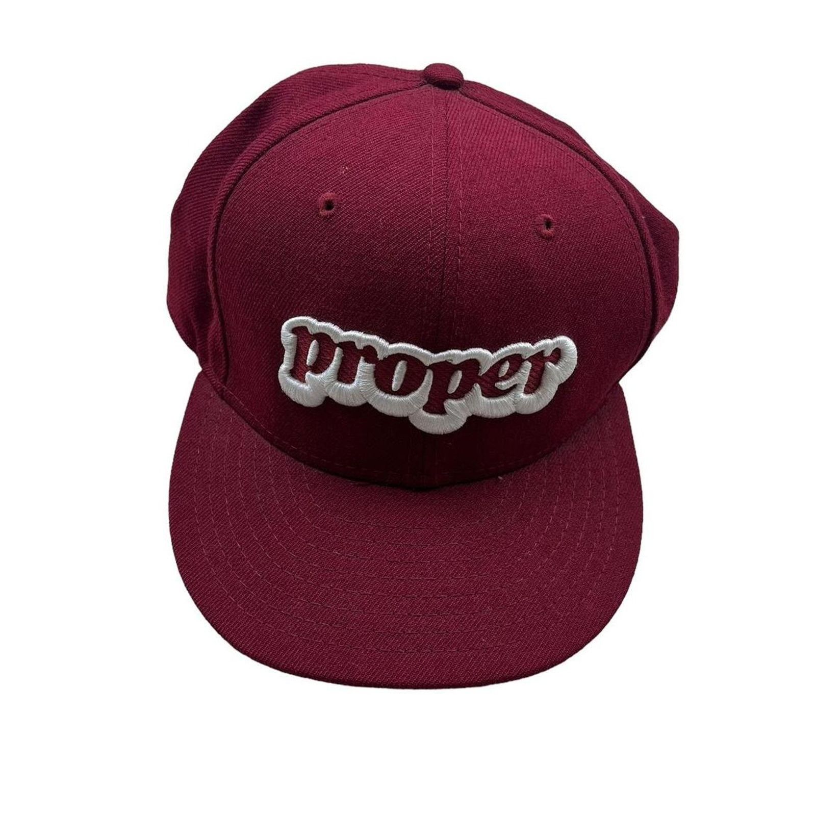 New Era Proper Long Beach New Era Fitted Burgundy Hat Size ONE SIZE - 1 Thumbnail
