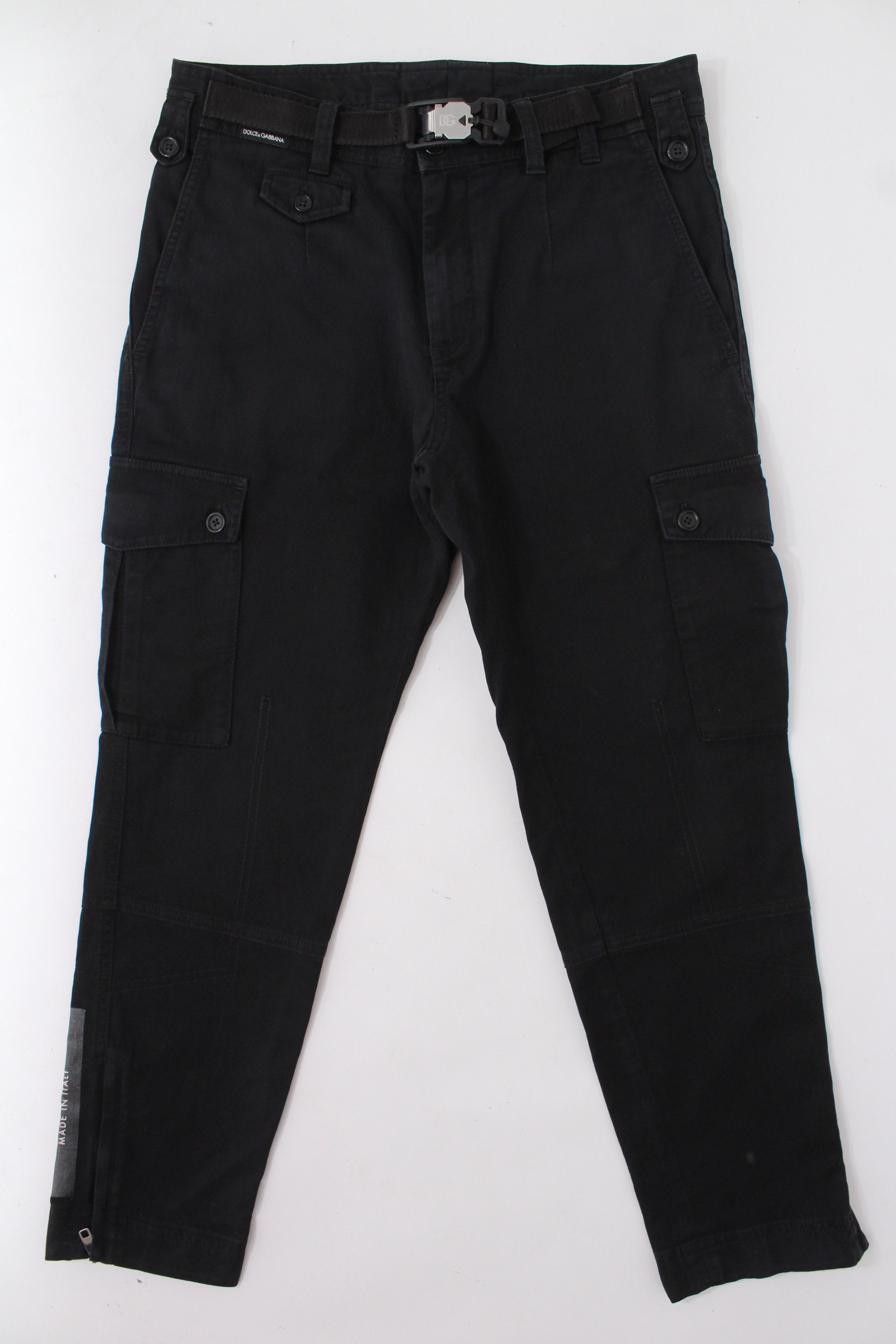 Dolce & Gabbana Dolce & Gabbana Black Tactical Cargo Pants IT 44 Size US 28 / EU 44 - 1 Thumbnail