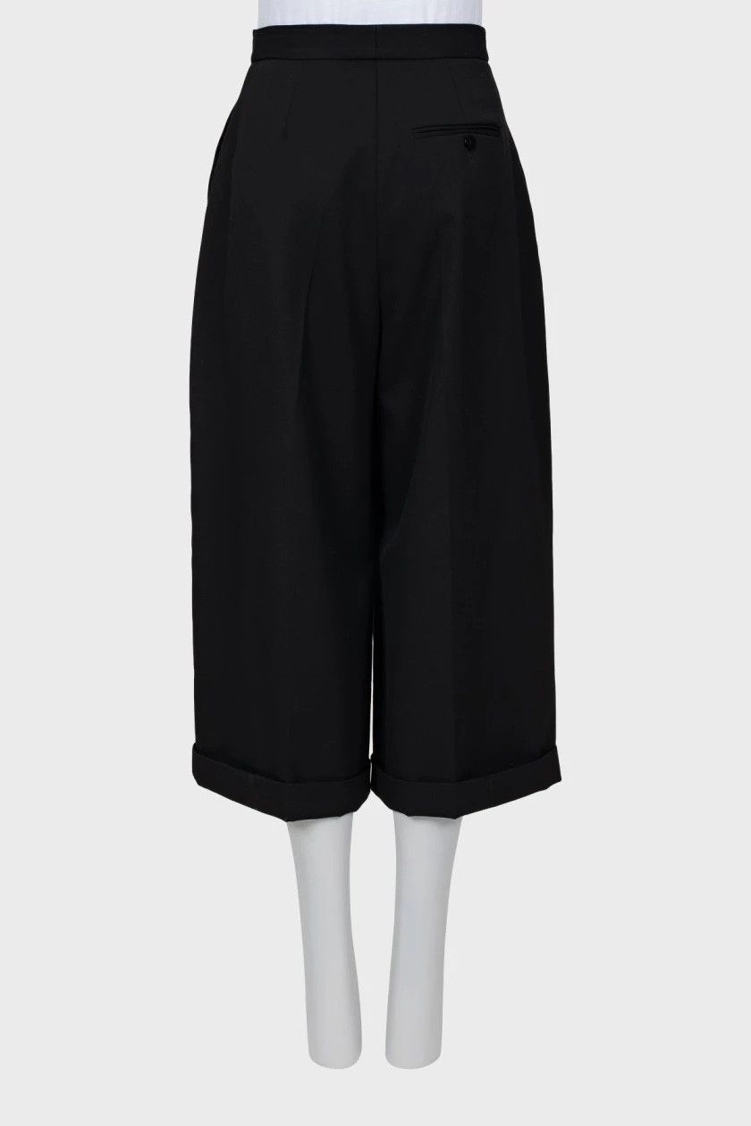 Alexander McQueen Alexander McQueen Black Wool Bermuda Shorts Size 28" / US 6 / IT 42 - 2 Thumbnail
