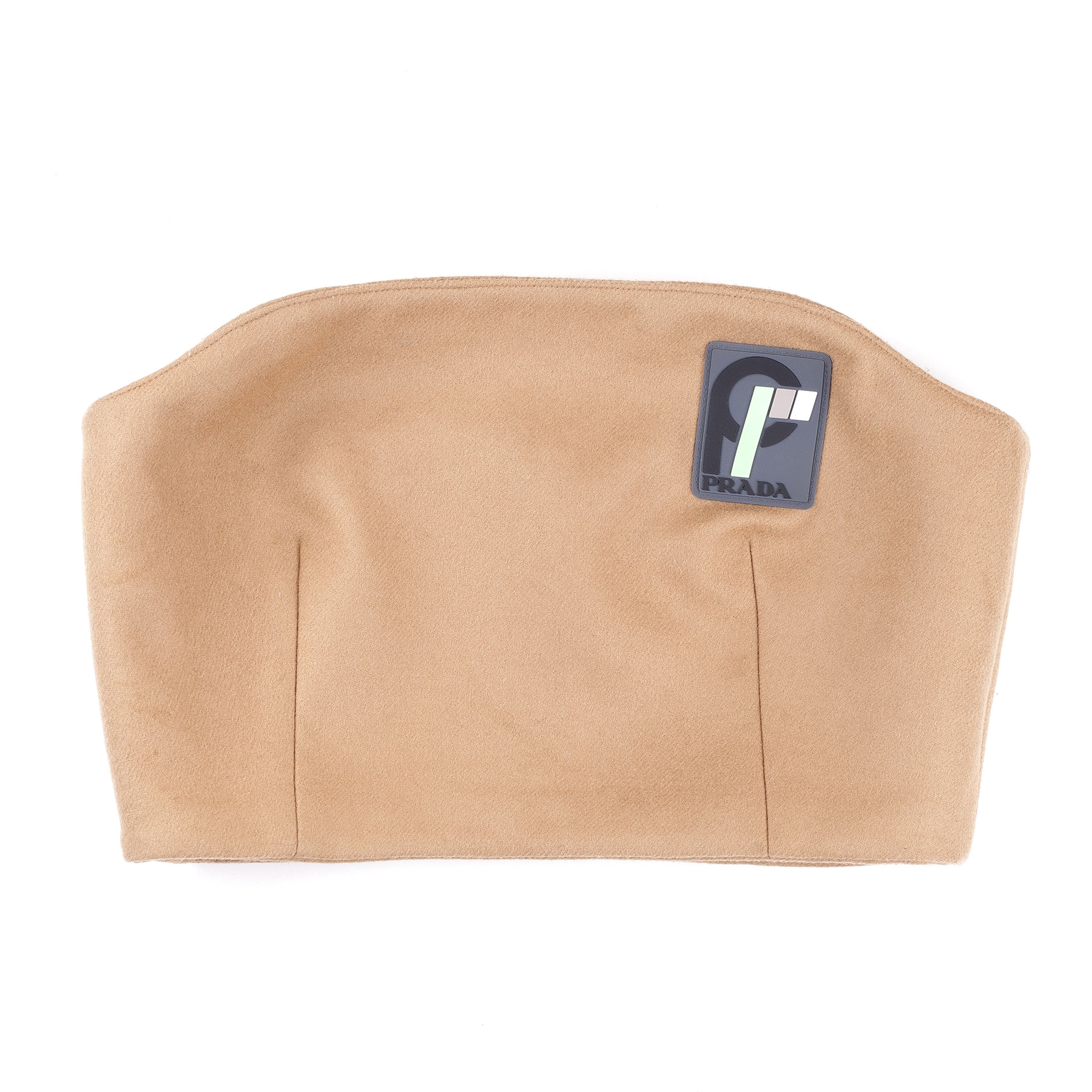 Prada Prada Brown Wool Bustier Top (L) Size L / US 10 / IT 46 - 1 Thumbnail