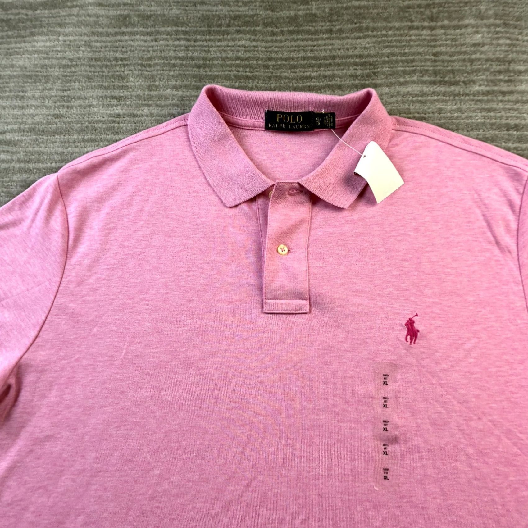 Polo Ralph Lauren Polo Ralph Lauren Shirt XL Pink Polo Bear Logo Short Sleeve Cotton Classic Men’s Size US XL / EU 56 / 4 - 3 Thumbnail