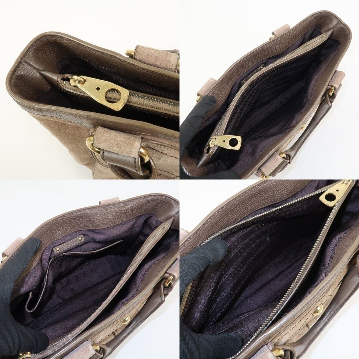 Celine Celine Boogie Bag Suede Satchel Tan Size ONE SIZE - 7 Thumbnail