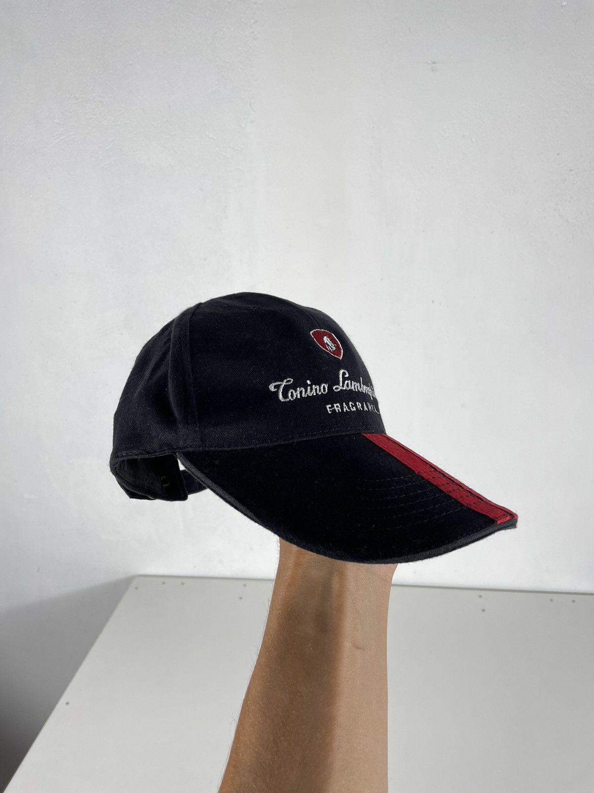 Lamborghini × Vintage Black Vintage Retro Y2k 00s Lamborghini Cap Hat Size ONE SIZE - 4 Thumbnail
