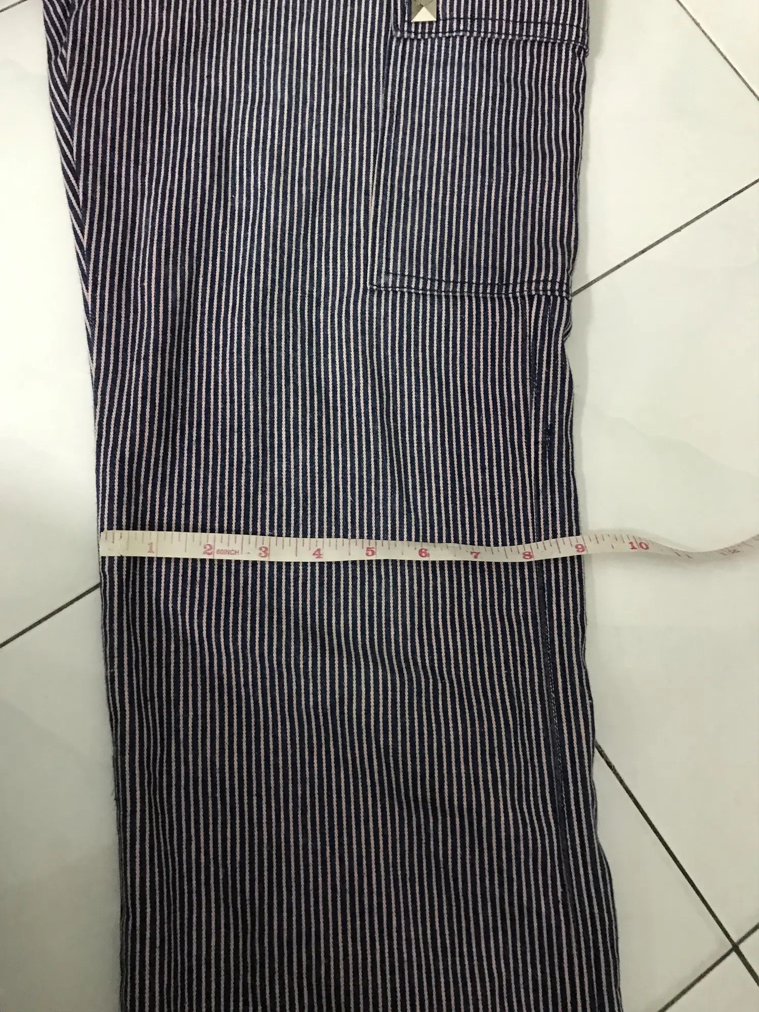 Vintage Punkers Rock Hickory Stripes Overall Denim Size US 36 / EU 52 - 10 Thumbnail