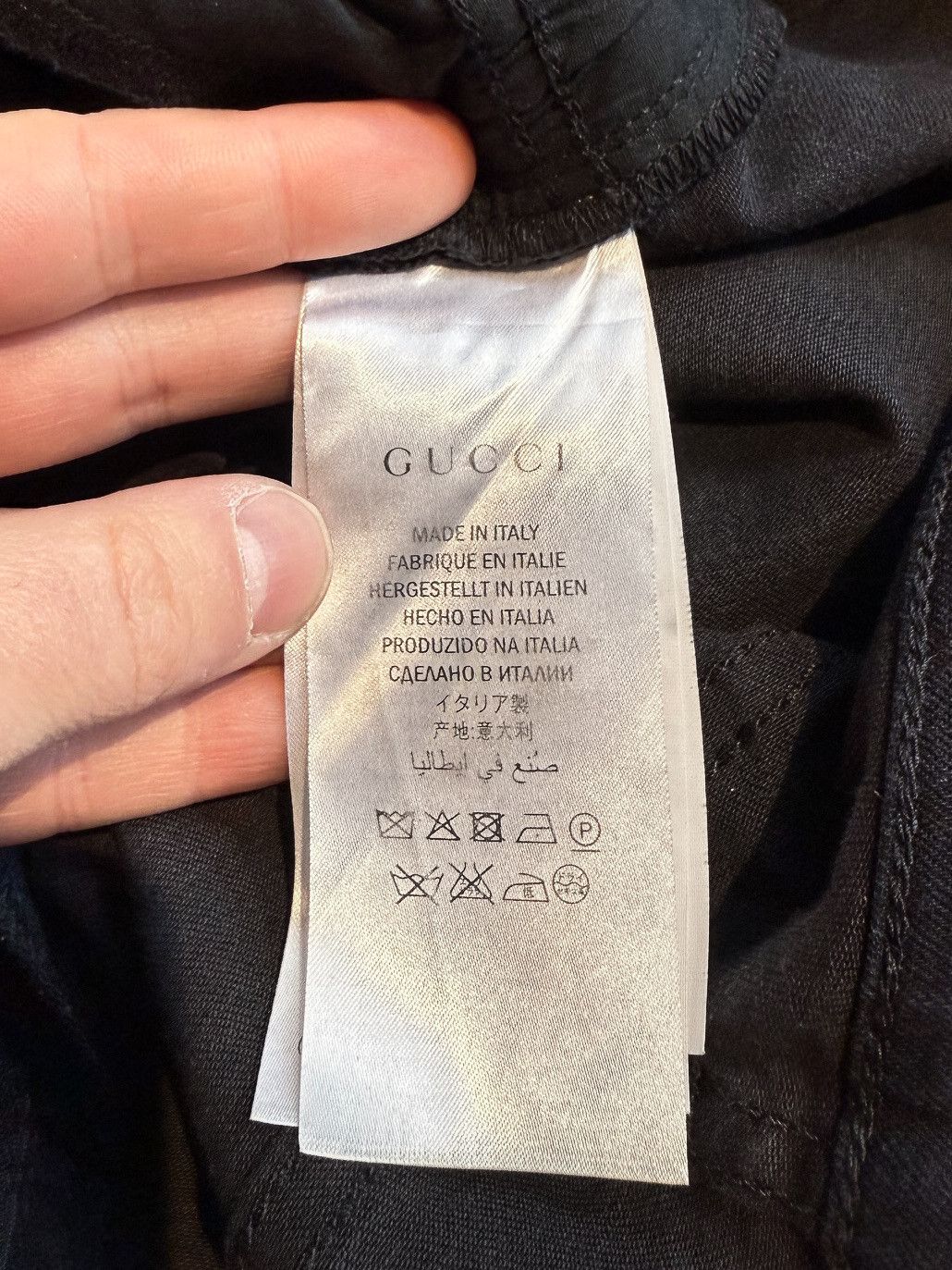 Gucci Gucci Navy Blue Butterfly Embroidered Patch Skinny Jeans Size 29" - 10 Thumbnail