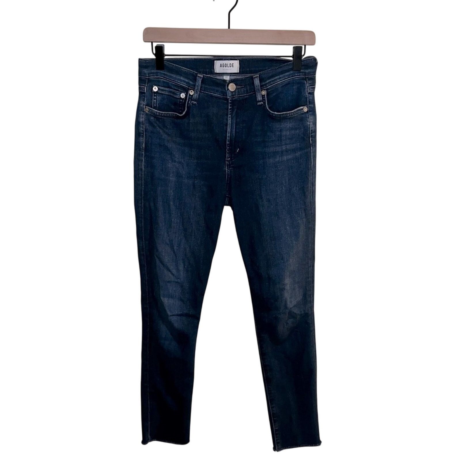 Agolde AGOLDE raw hem straight leg jeans 27 Size 27" / US 4 / IT 40 - 1 Thumbnail