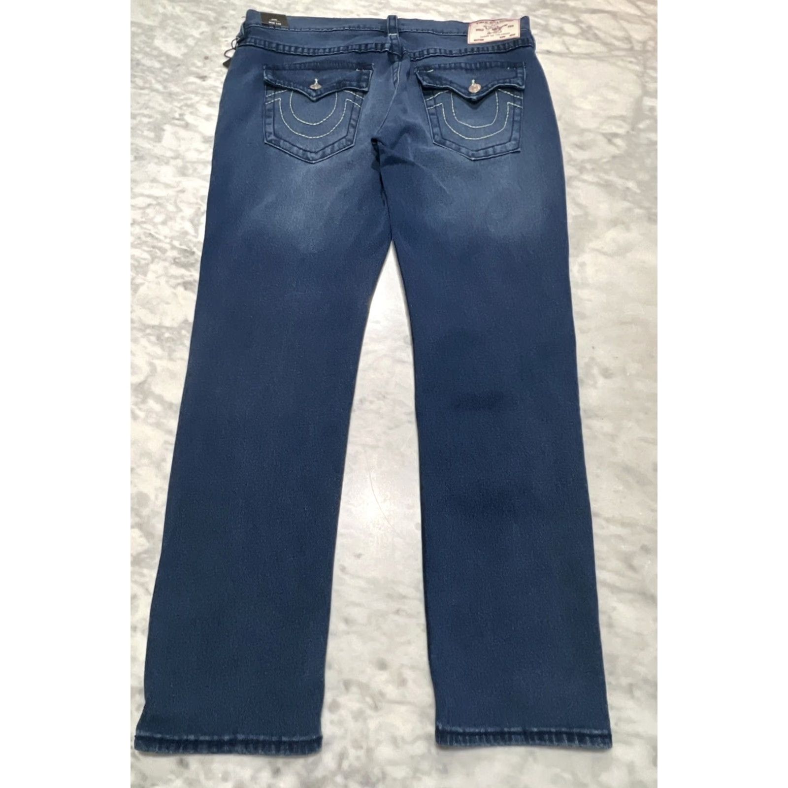 True Religion True Religion Geno Big T Flap Slim Jeans Men 38 Medium Rustic Barn Wash NWT Size US 38 / EU 54 - 4 Thumbnail