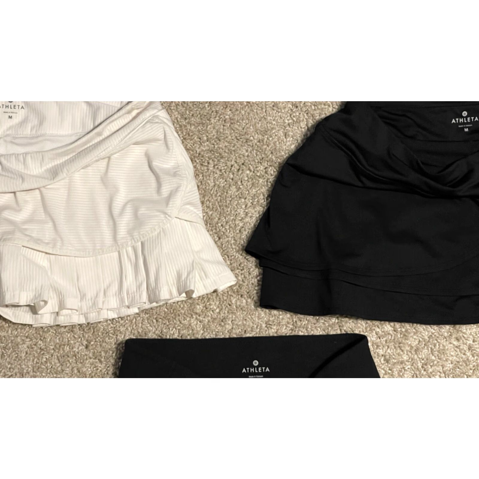 Athleta Athleta Skirt Skort Tennis Skirt M Blk Cream Leggings Black Womens Size 32" / US 10 / IT 46 - 5 Thumbnail