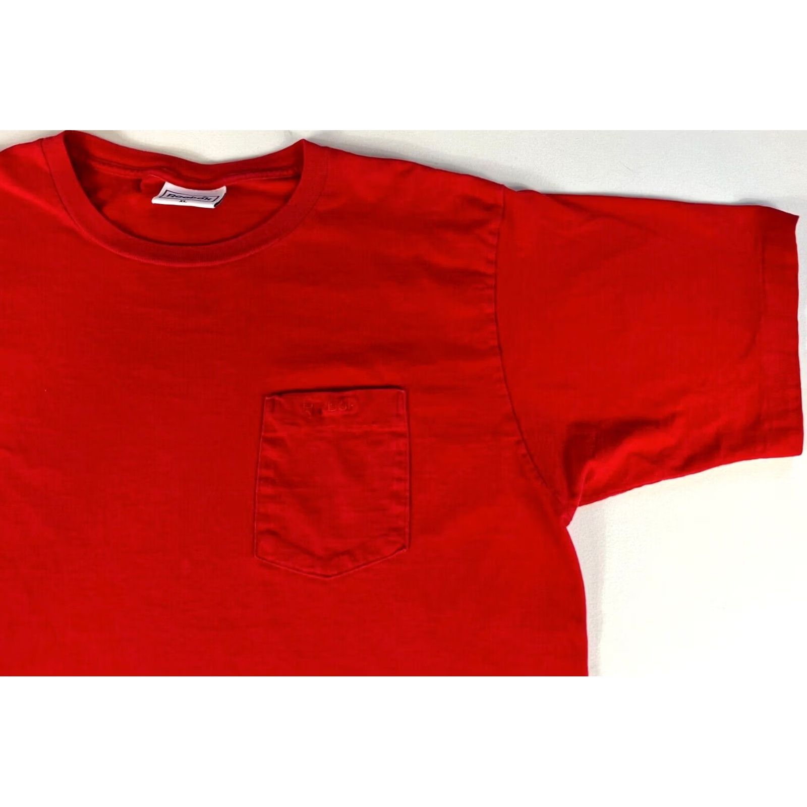 Reebok VINTAGE Reebok Pocket Tee Shirt XL Red Men’s 90s USA Short Sleeve Crew Neck Size US XL / EU 56 / 4 - 4 Thumbnail
