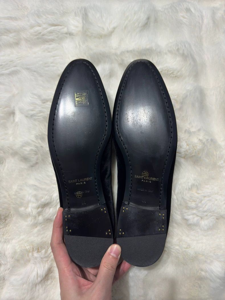 Saint Laurent Paris Saint Laurent Paris Velvet Black Label Loafers shoes Size US 11 / EU 44 - 8 Thumbnail