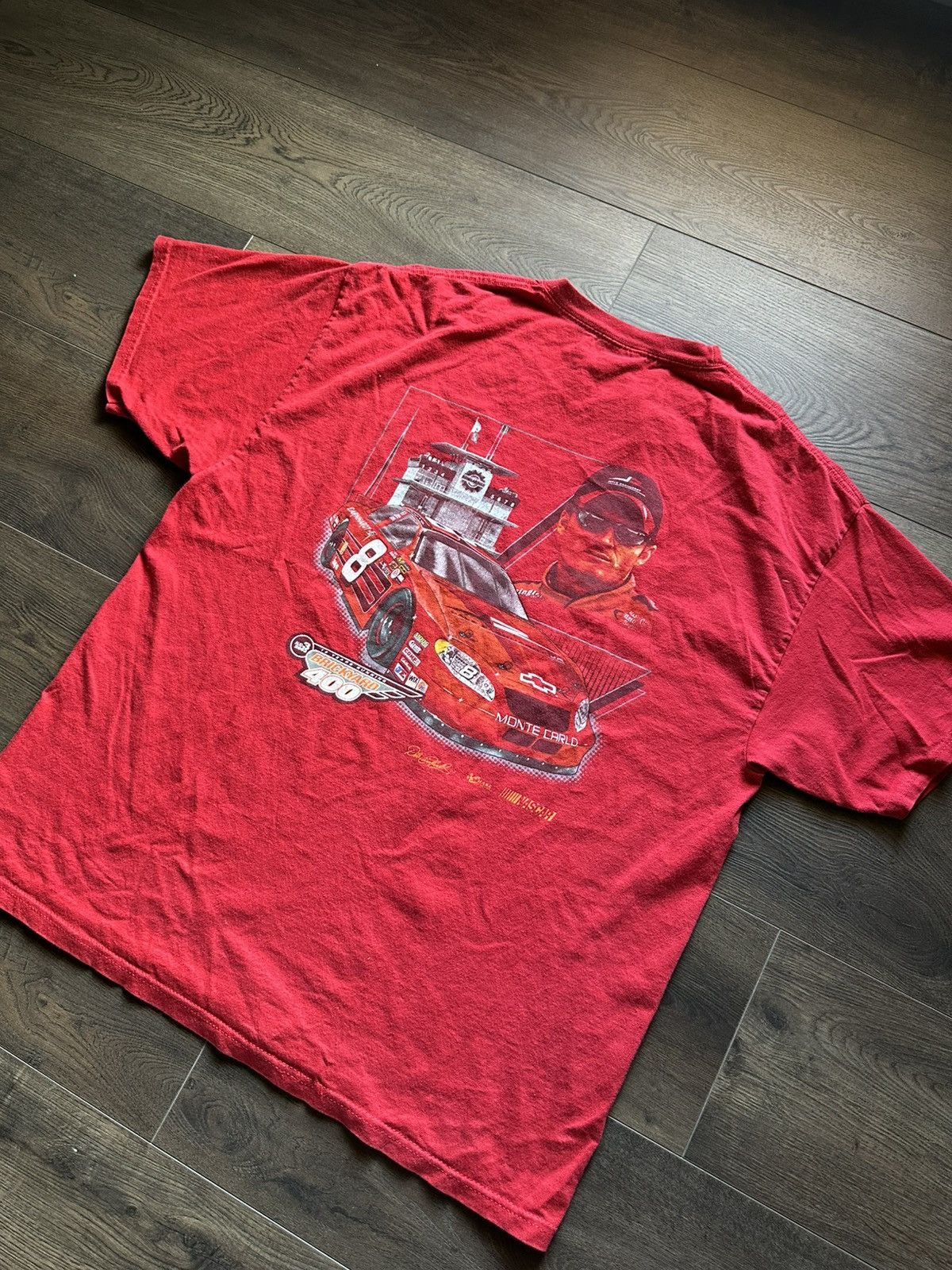 Chase Authentics Vintage Dale JR Red Racing T-Shirt Size US L / EU 52-54 / 3 - 4 Thumbnail