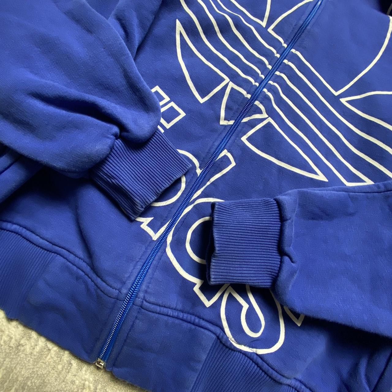 Adidas 90s Adidas Graphic Zip Hoodie Blue S Size US S / EU 44-46 / 1 - 6 Thumbnail