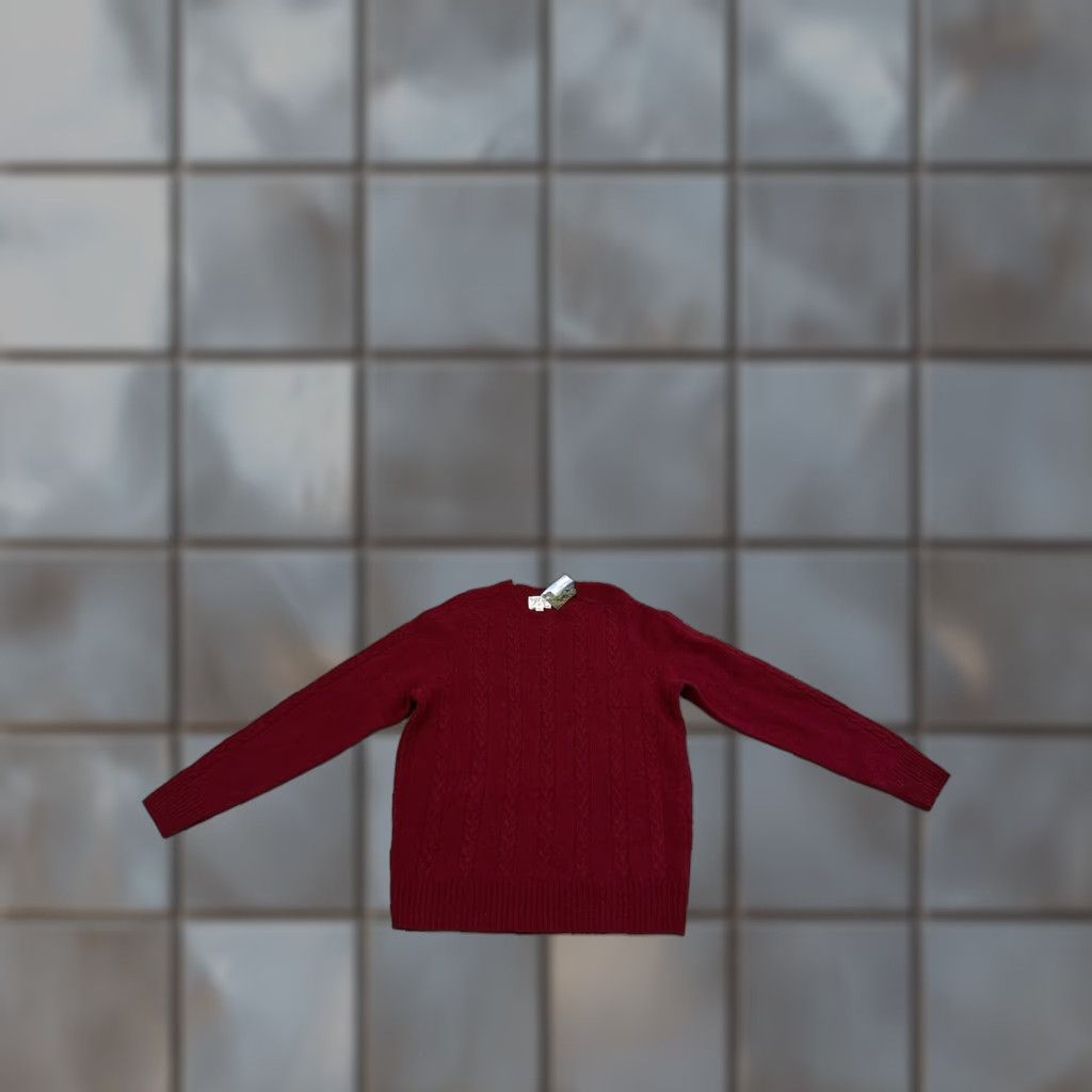 J.Crew NWT J.Crew Cable Wool Crewneck Sweater RED XL Men Catholics? Size US XL / EU 56 / 4 - 1 Thumbnail