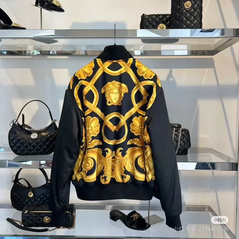 Versace Versace Solid color zippered long-sleeved jacket Size US S / EU 44-46 / 1 - 6 Thumbnail