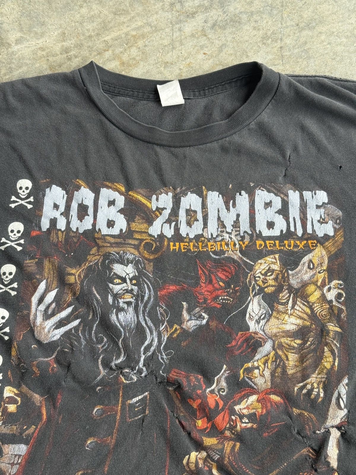 Band Tees × Vintage *RARE* 1998 90s VINTAGE ROB ZOMBIE HELLBILLY DELUXE TOUR Size US XL / EU 56 / 4 - 6 Thumbnail