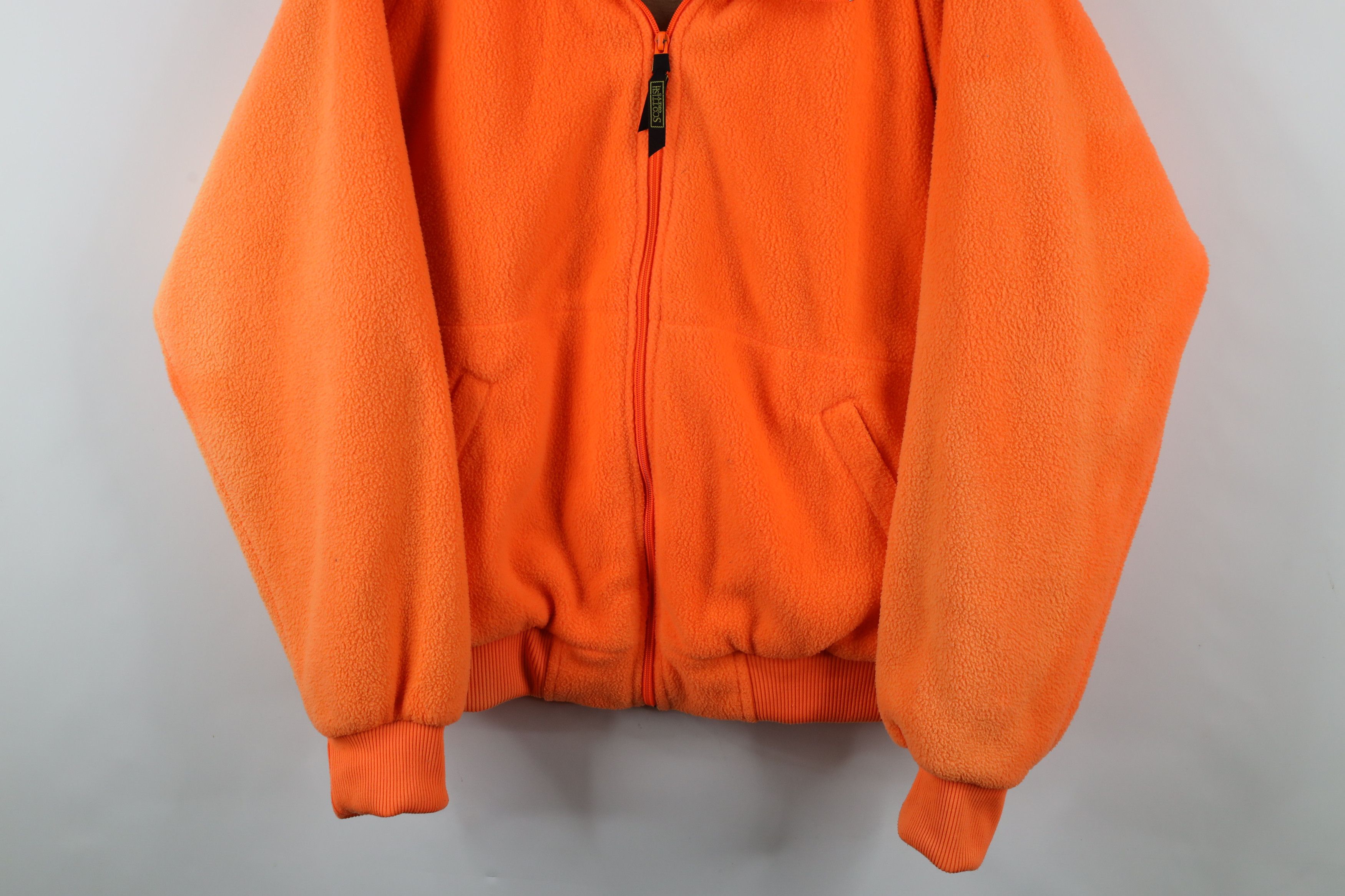 Vintage Vintage 90s Chamois Cloth Lined Fleece Jacket Blaze Orange Size US XL / EU 56 / 4 - 3 Thumbnail