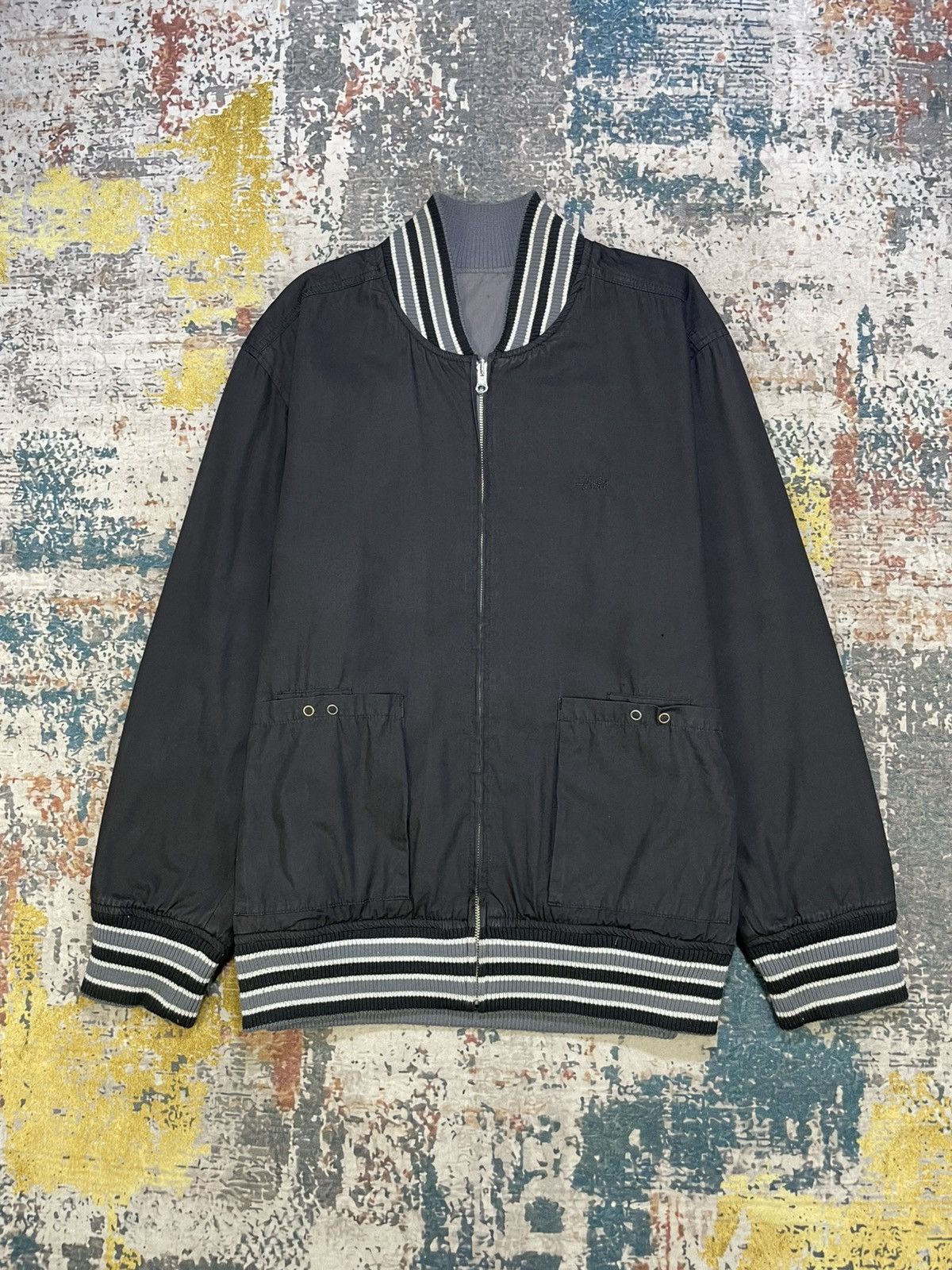Stussy Vintage Stussy Reversible Cargo Bomber Jacket Size US L / EU 52-54 / 3 - 2 Thumbnail