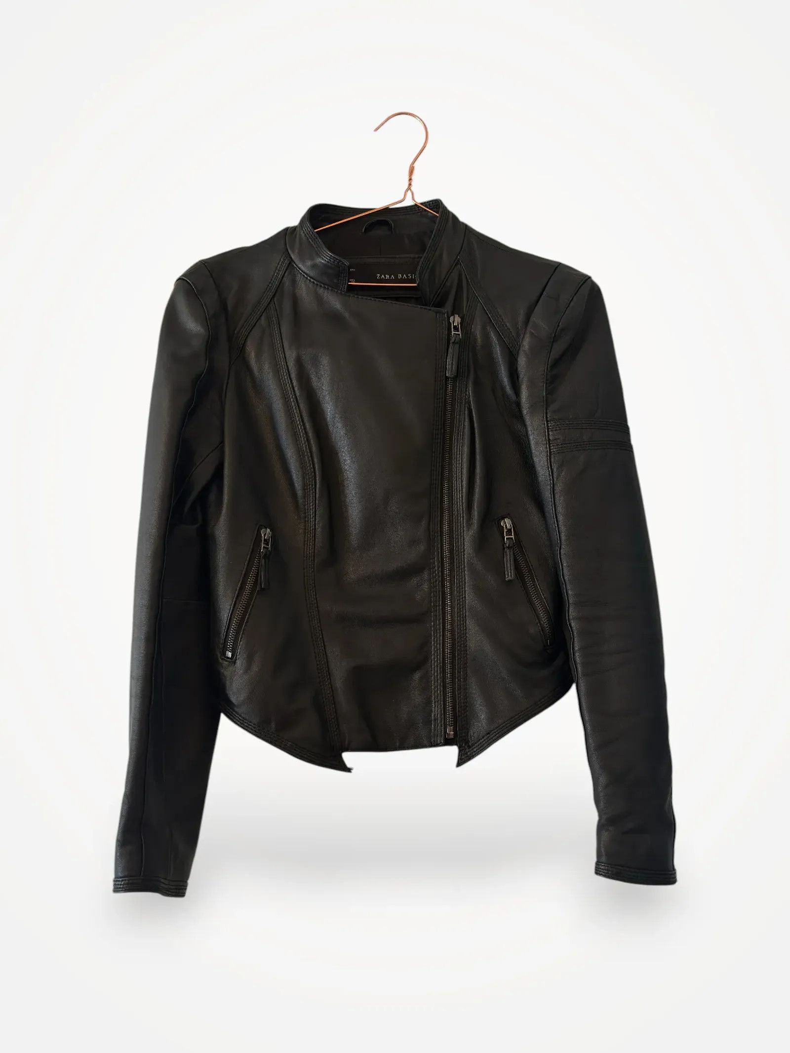 Zara Zara Leather Jacket Size S / US 4 / IT 40 - 1 Thumbnail