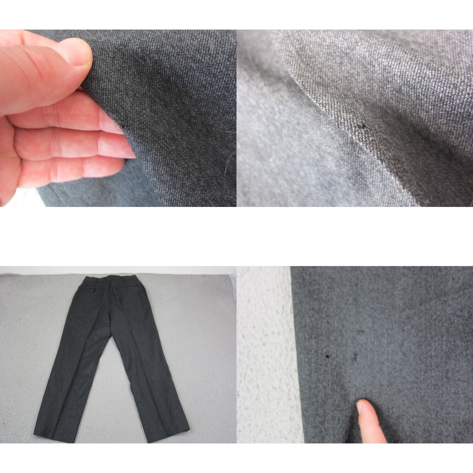 Lands' End VINTAGE Lands End Dress Pants Mens 32x29 Gray 100% Wool Regular Made in USA Size US 32 / EU 48 - 10 Thumbnail