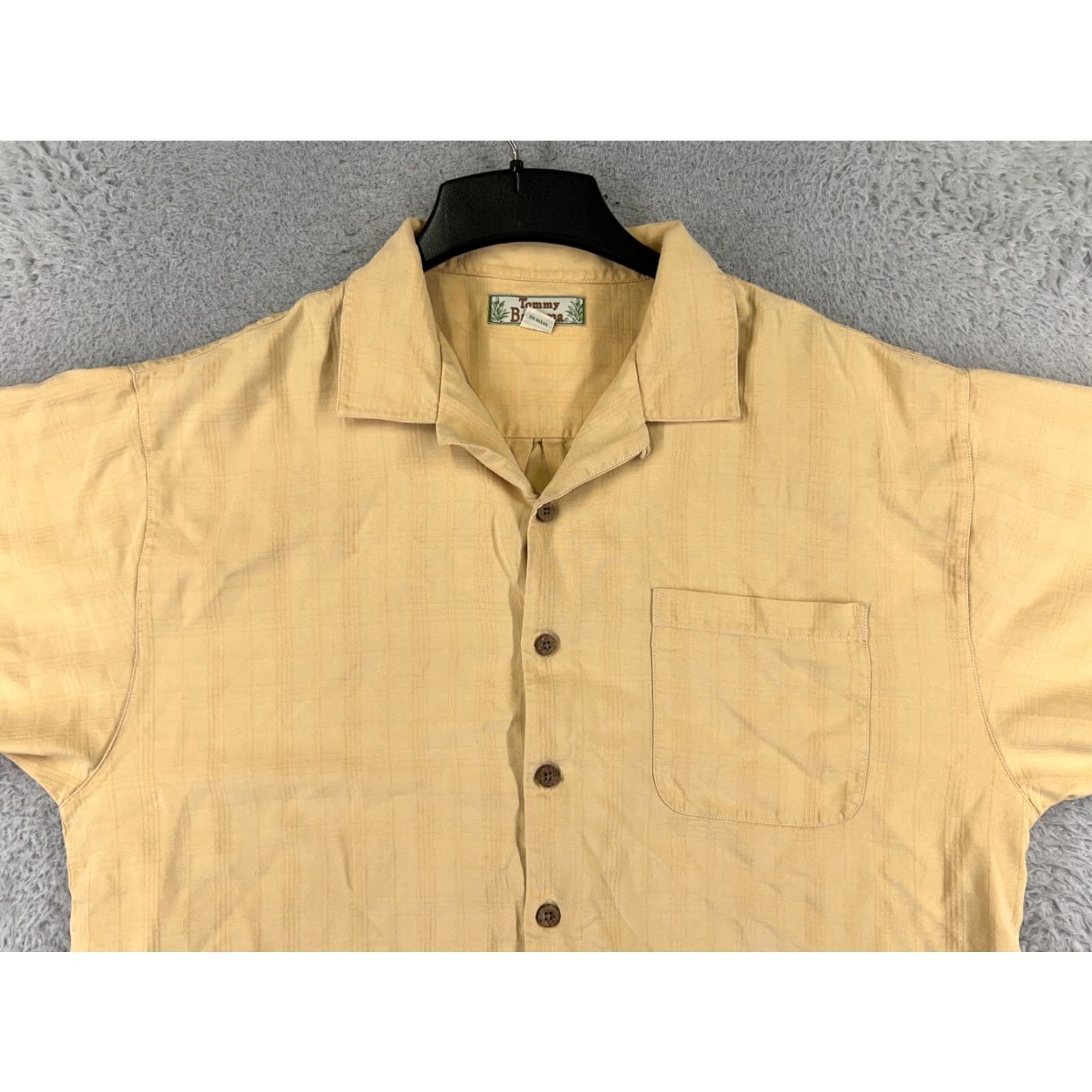 Tommy Bahama Tommy Bahama Shirt Men Extra Large Yellow Geometric 100% Silk Button Up Hawaiian Size US XL / EU 56 / 4 - 6 Thumbnail