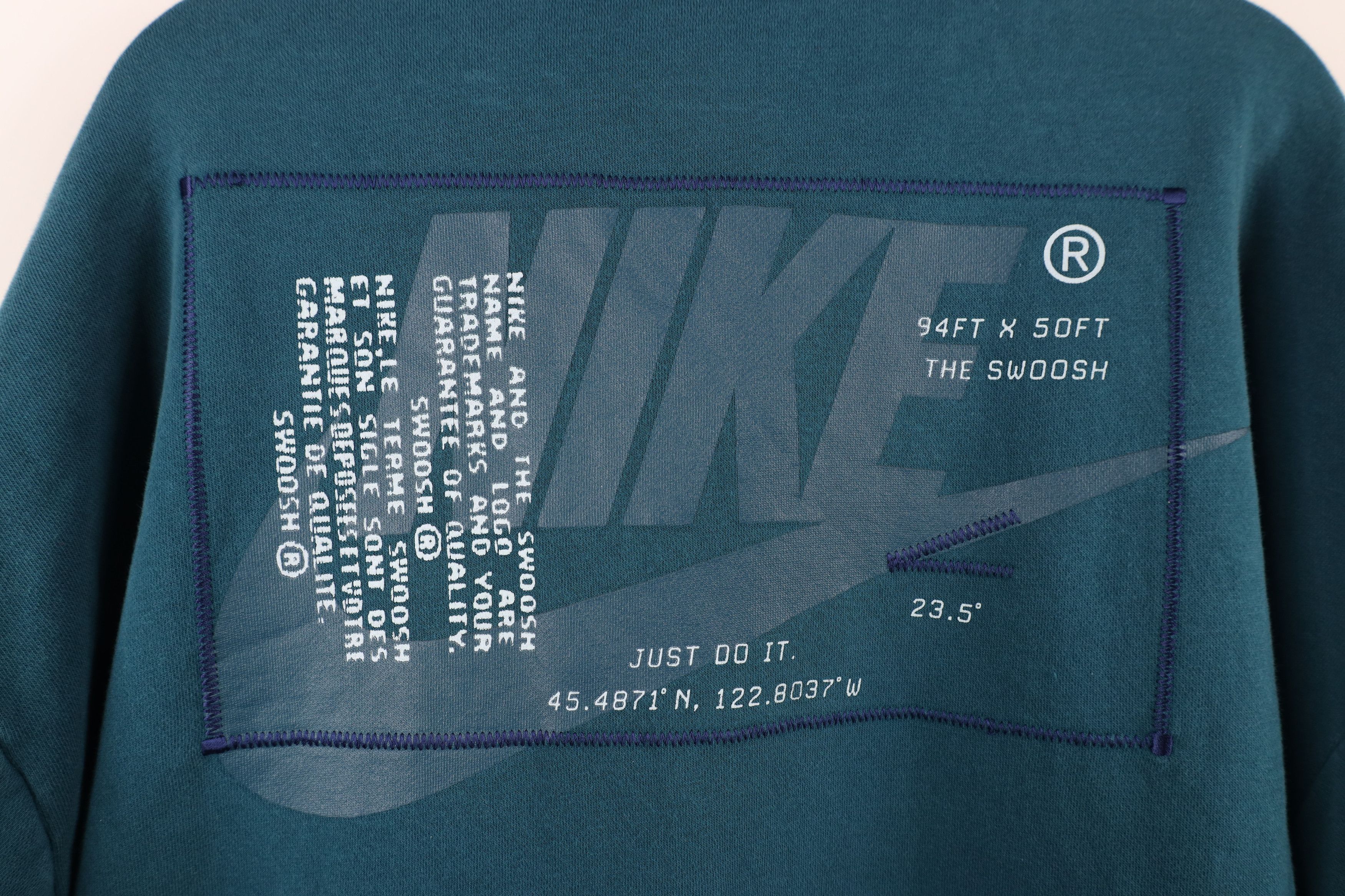 Nike × Vintage Vintage Y2K Nike Sportswear Swoosh Half Zip Sweatshirt Size US M / EU 48-50 / 2 - 13 Thumbnail