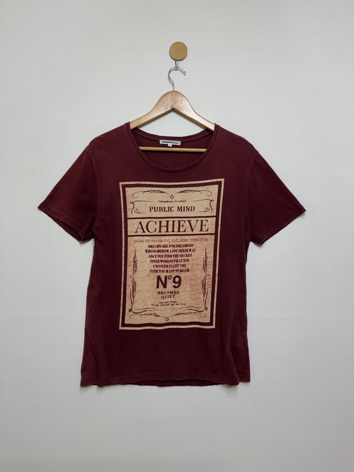 semanticdesign Semantic Design faded Philanthropy Public Mind Quote tee Size US S / EU 44-46 / 1 - 1 Thumbnail