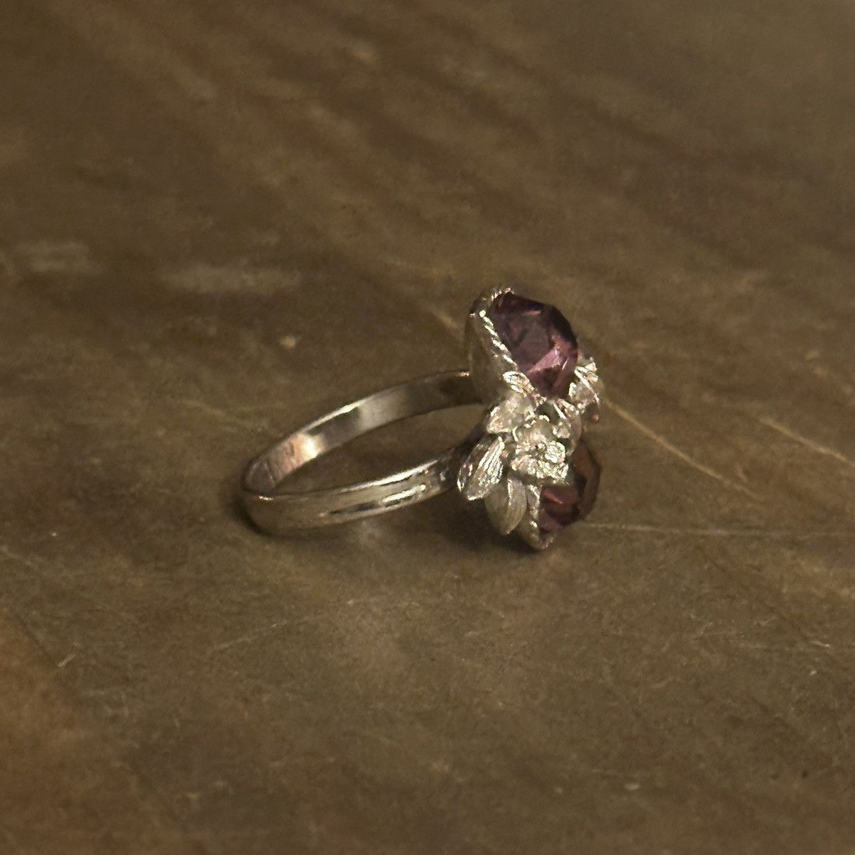 Other × Vintage Vintage Sarah Coventry Love Story double heart floral ring Size ONE SIZE - 4 Thumbnail