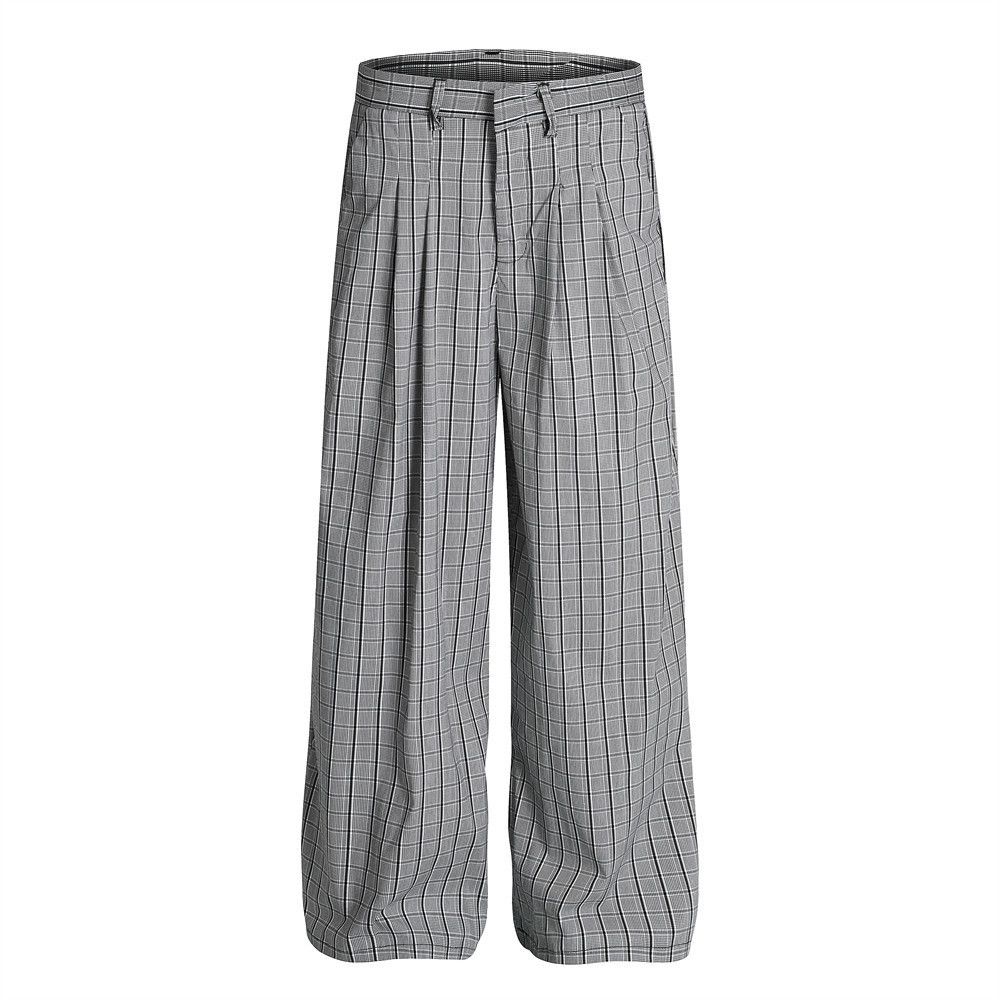 Japanese Brand × Vintage American plaid casual fashion loose wide-leg trousers Size US 32 / EU 48 - 1 Thumbnail