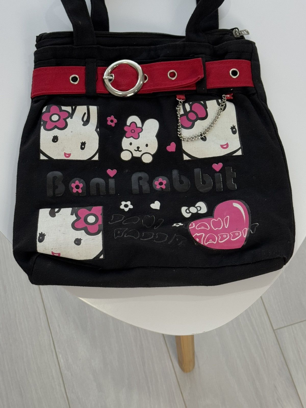 Hysteric Glamour Y2K Hello Kitty Crazy Opium Goth Glam Handle Bag Size ONE SIZE - 6 Thumbnail