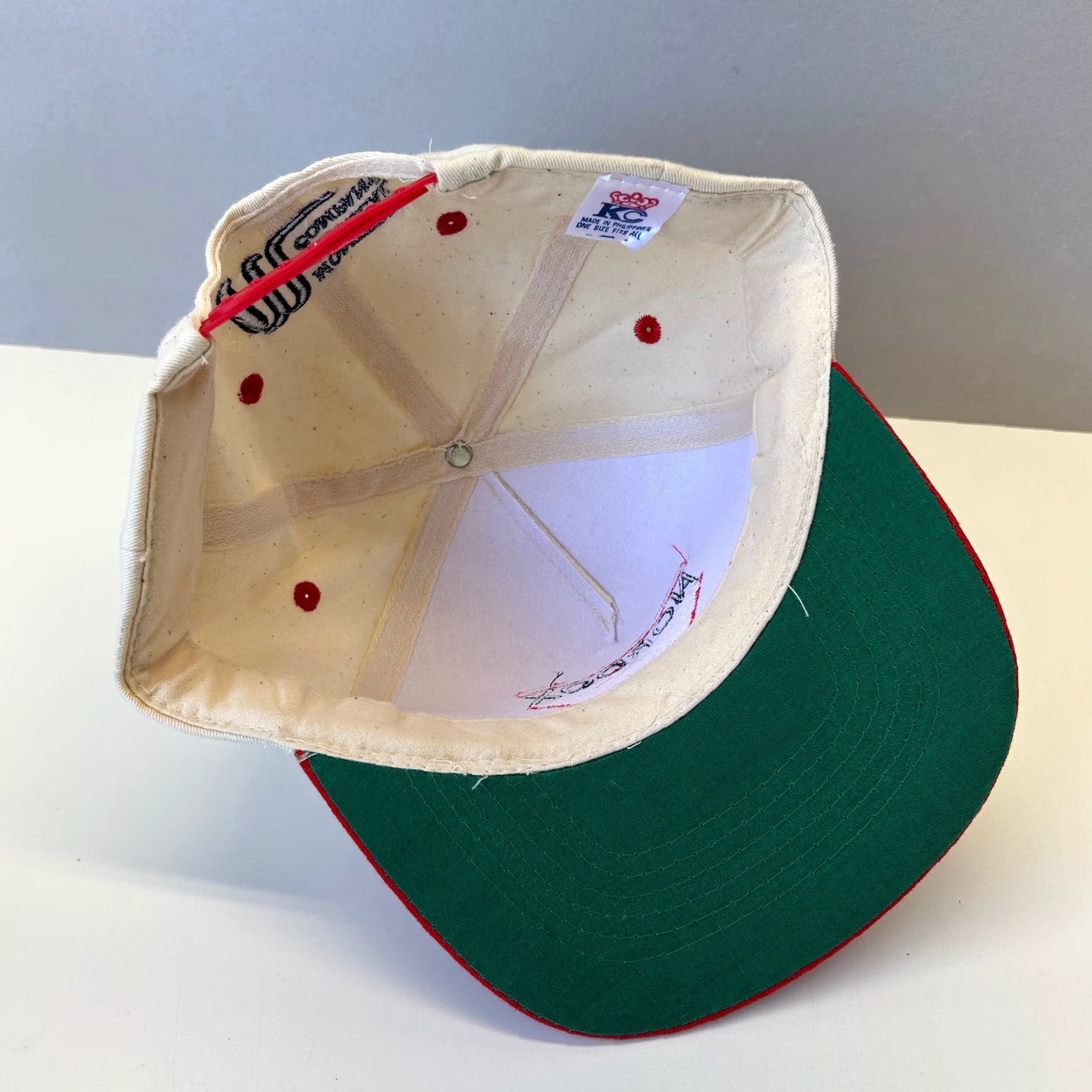 Vintage VINTAGE KC COLLECTIONS Monterey Chemical Company Snapback Hat Beige Twill Baseball Cap Unisex Adults One Size Men Women Hats Size ONE SIZE - 5 Thumbnail