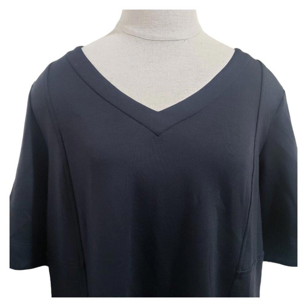 Designer CT1683 J. Jill Double Knit Seamed Tunic Charcoal Gray S Size S / US 4 / IT 40 - 2 Thumbnail