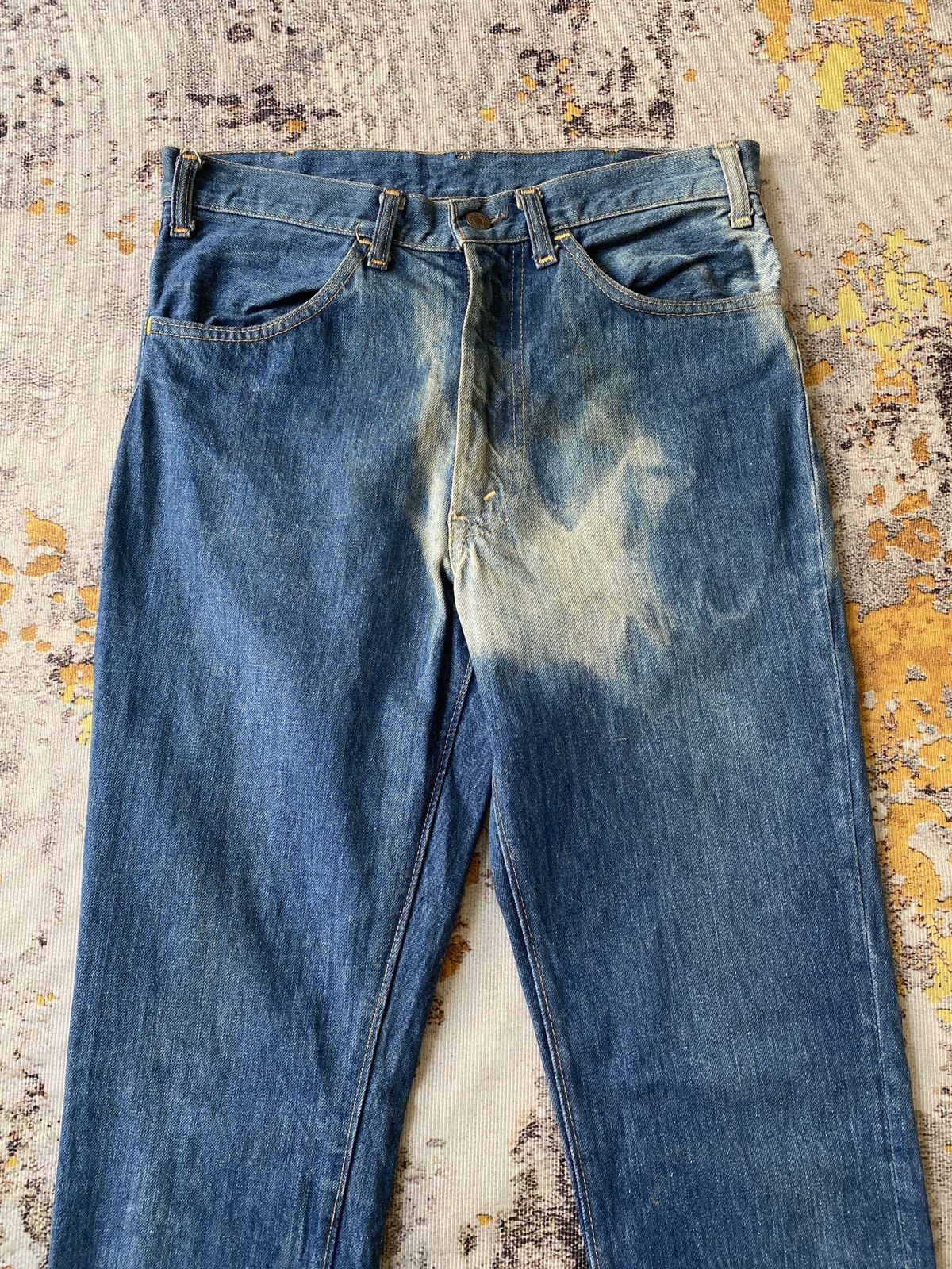 Vintage RARE !!! Vintage 70s Levi’s 646 Orange Tab Flare Denim Size US 30 / EU 46 - 3 Thumbnail