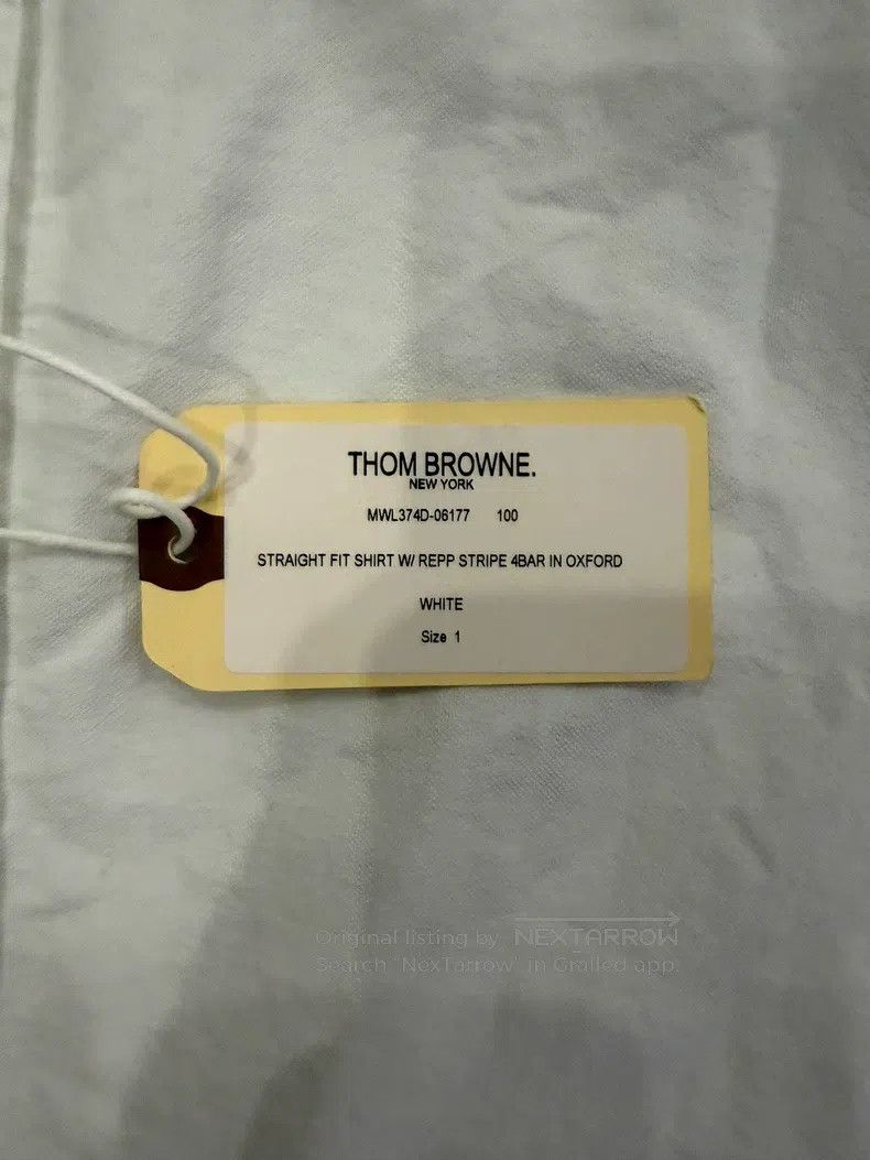 Thom Browne Thom Browne Striped buttoned long-sleeve shirt Size US S / EU 44-46 / 1 - 6 Thumbnail