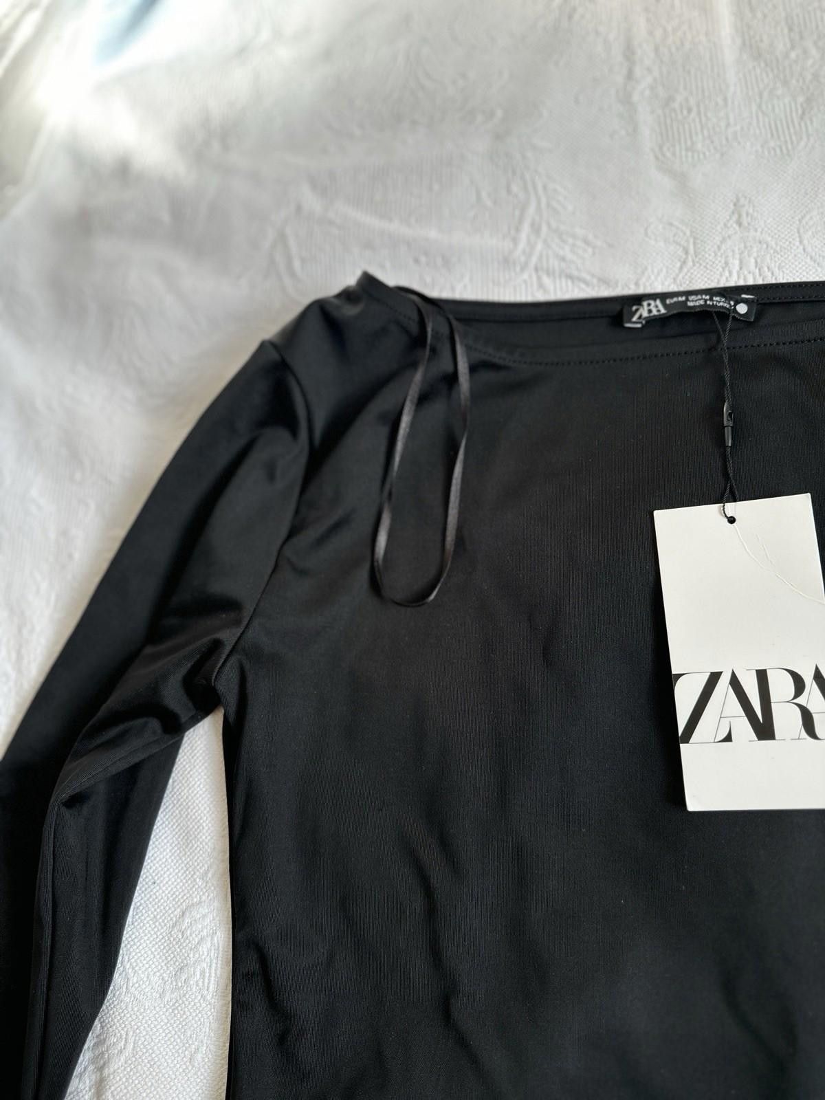 Zara ZARA polyamide top long sleeve body Size M / US 6-8 / IT 42-44 - 2 Thumbnail