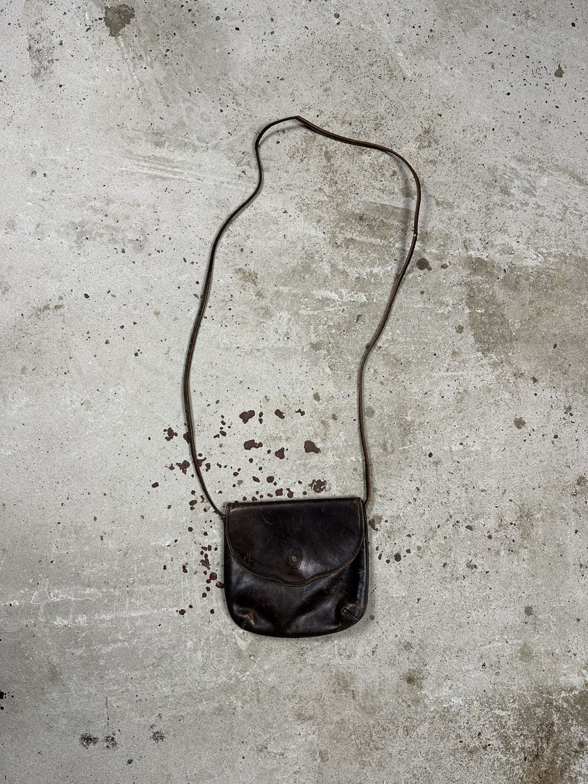 Etienne Aigner Vintage 90s Etienne Aigner Brown Leather Small Messenger Size ONE SIZE - 1 Thumbnail