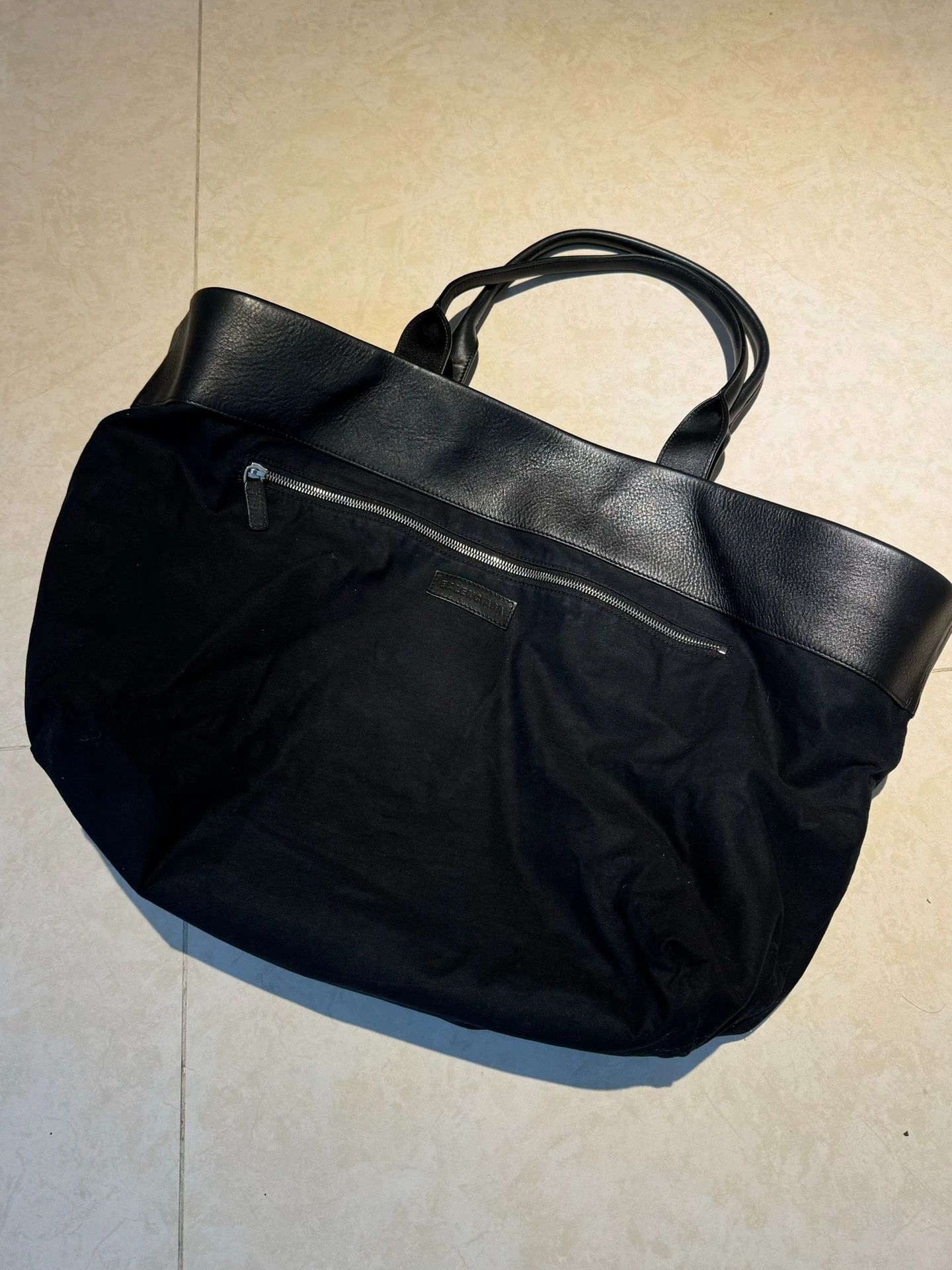Balenciaga Balenciaga Jumbo NY Logo Canvas Leather Tote Black Size ONE SIZE - 2 Thumbnail