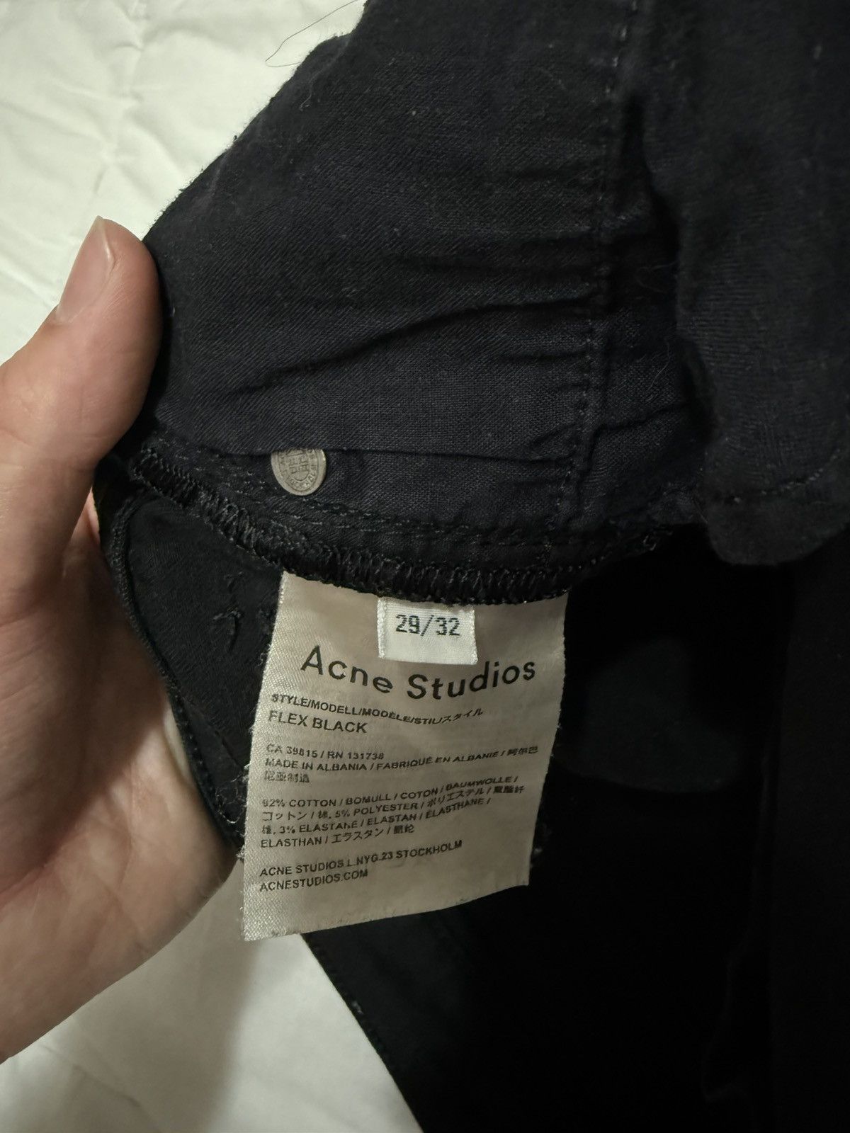Acne Studios Acne Studios Black Jeans Size 29/32 Size US 29 - 3 Thumbnail