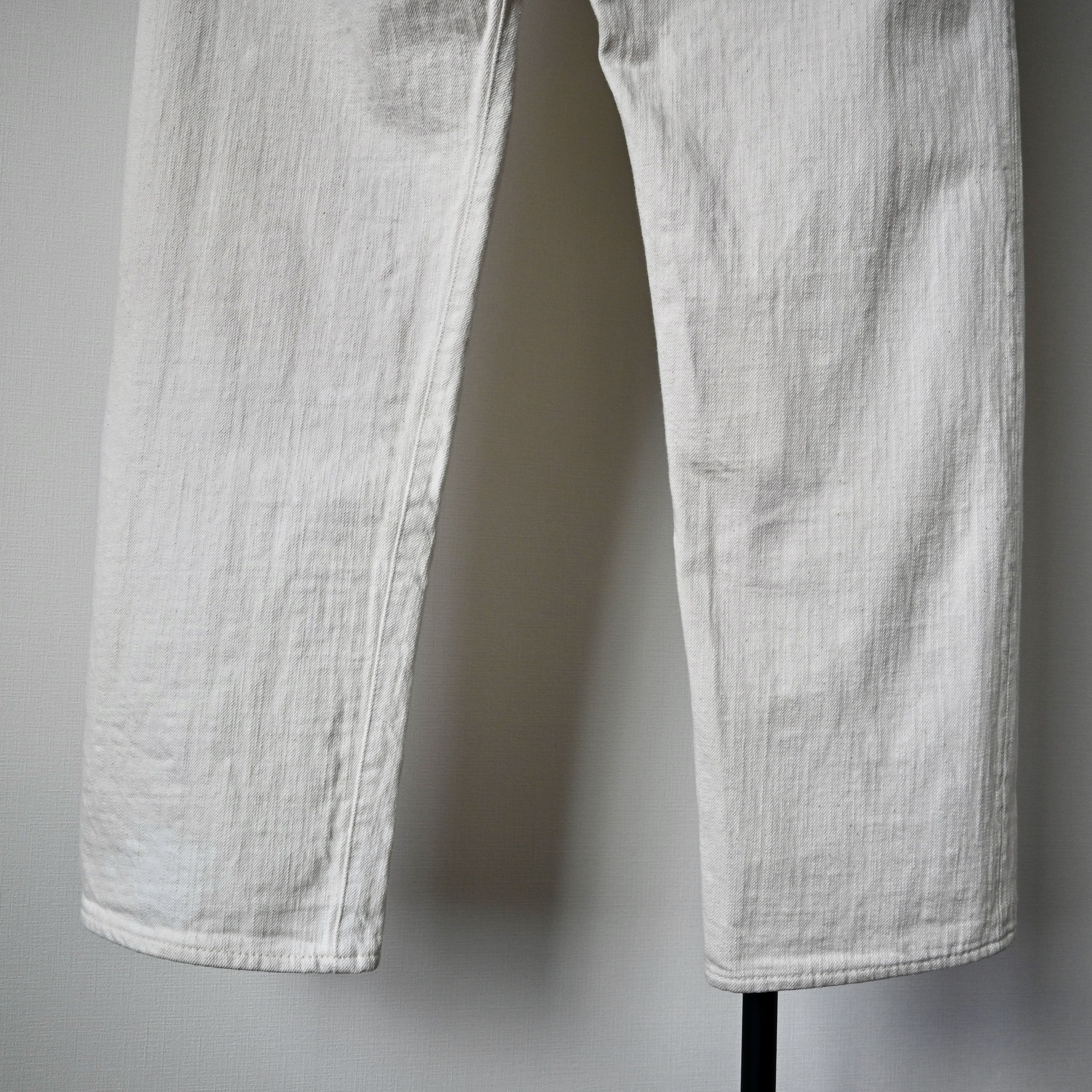Evisu Hidehiko Yamane by Evisu white slub denim jeans Size US 33 - 7 Thumbnail