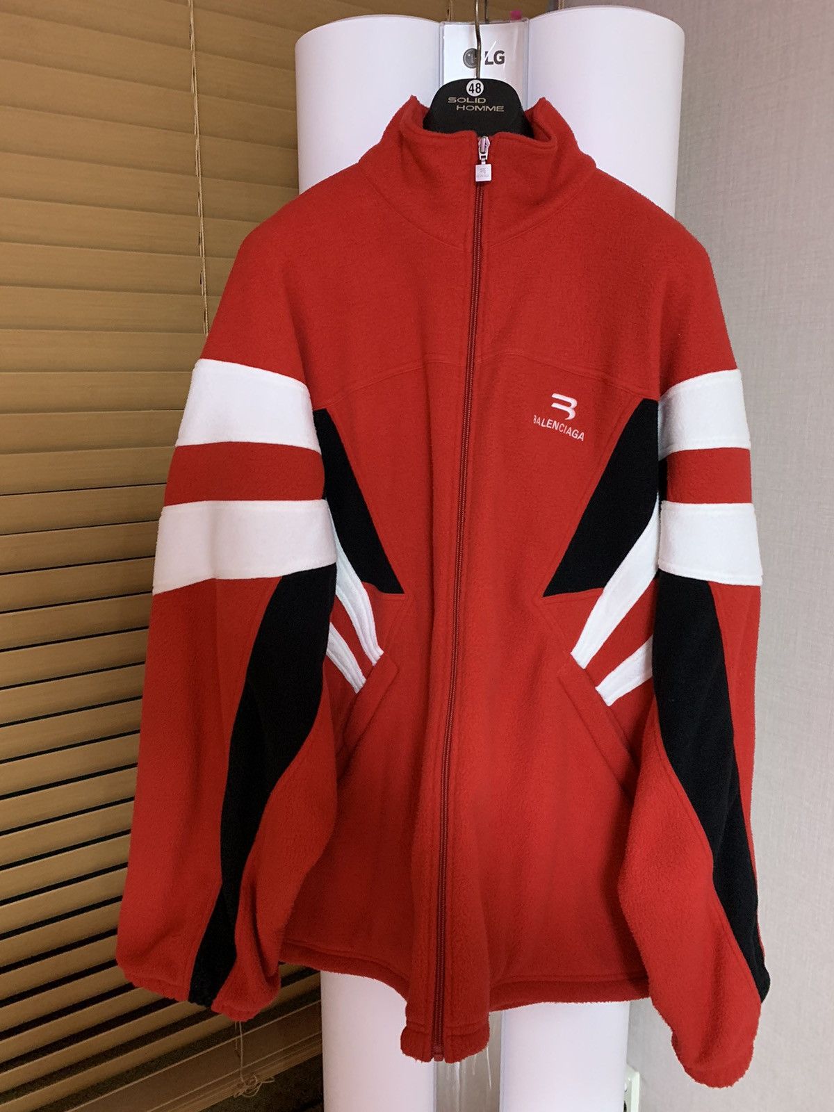 Balenciaga Balenciaga Sporty B oversize fleece track jacket | Grailed