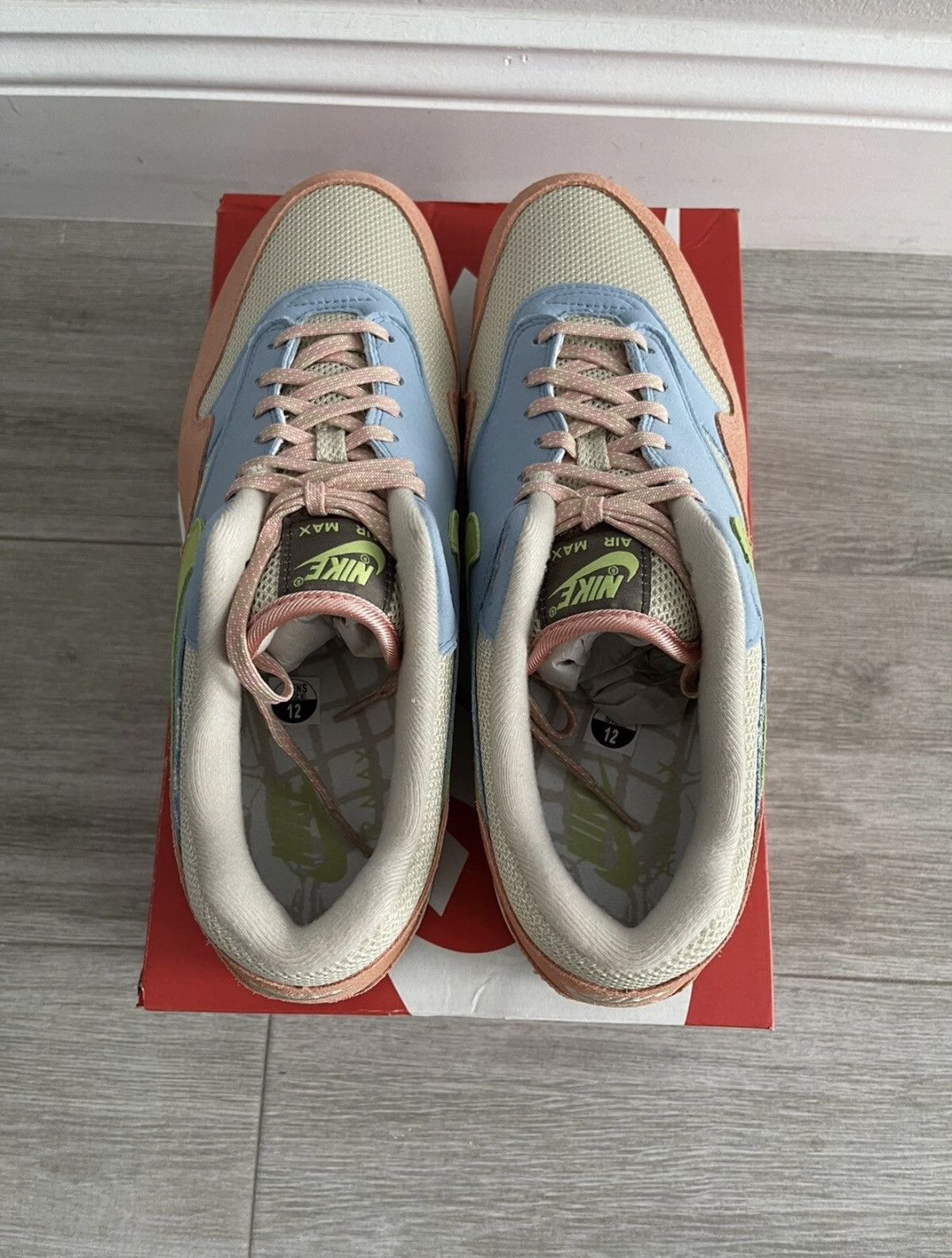 Nike Nike Air Max 1 Light Madder Root Vivid Green Rattan Size 12 Size US 12 / EU 45 - 6 Thumbnail