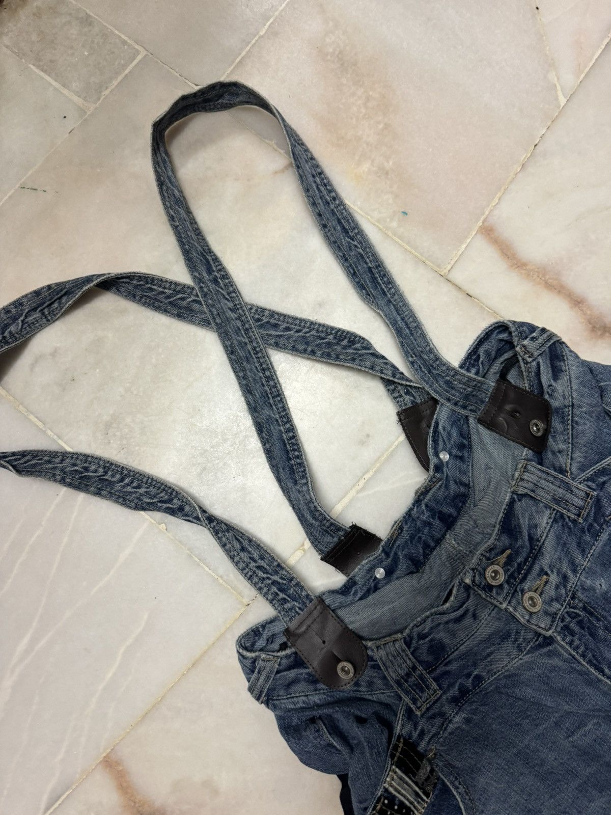 PPFM 💥RARE DOUBLE WAIST💥VTG JAPANESE OVERALL DOUBLE WAIST GRUNGE Size US 30 / EU 46 - 8 Thumbnail