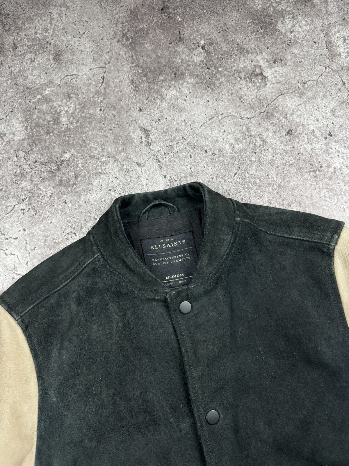 Allsaints Allsaints Suede Leather Bomber Jacket Size US M / EU 48-50 / 2 - 5 Thumbnail
