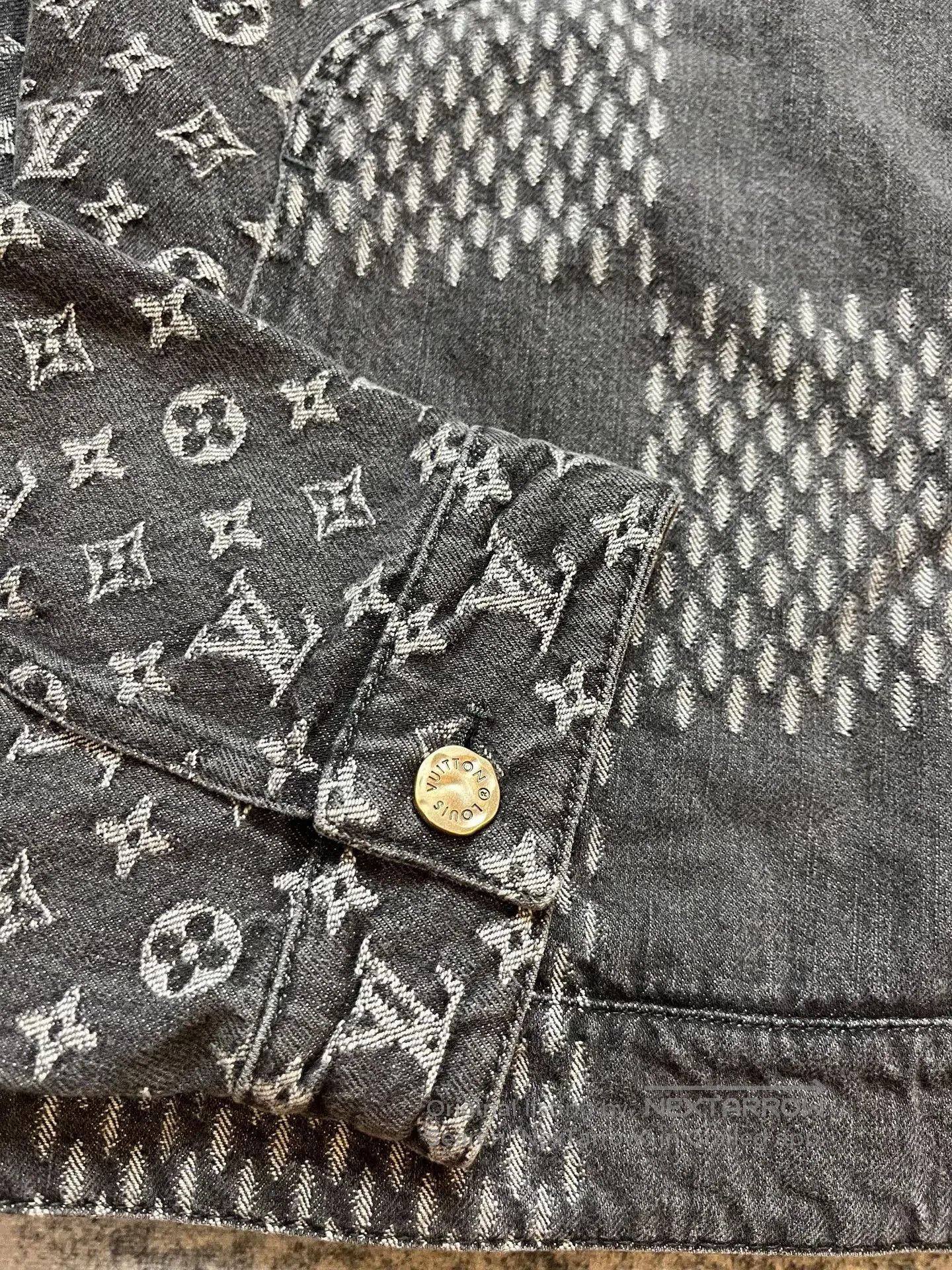 Louis Vuitton louis vuitton black denim jacket. Size US XXL / EU 58 / 5 - 3 Thumbnail