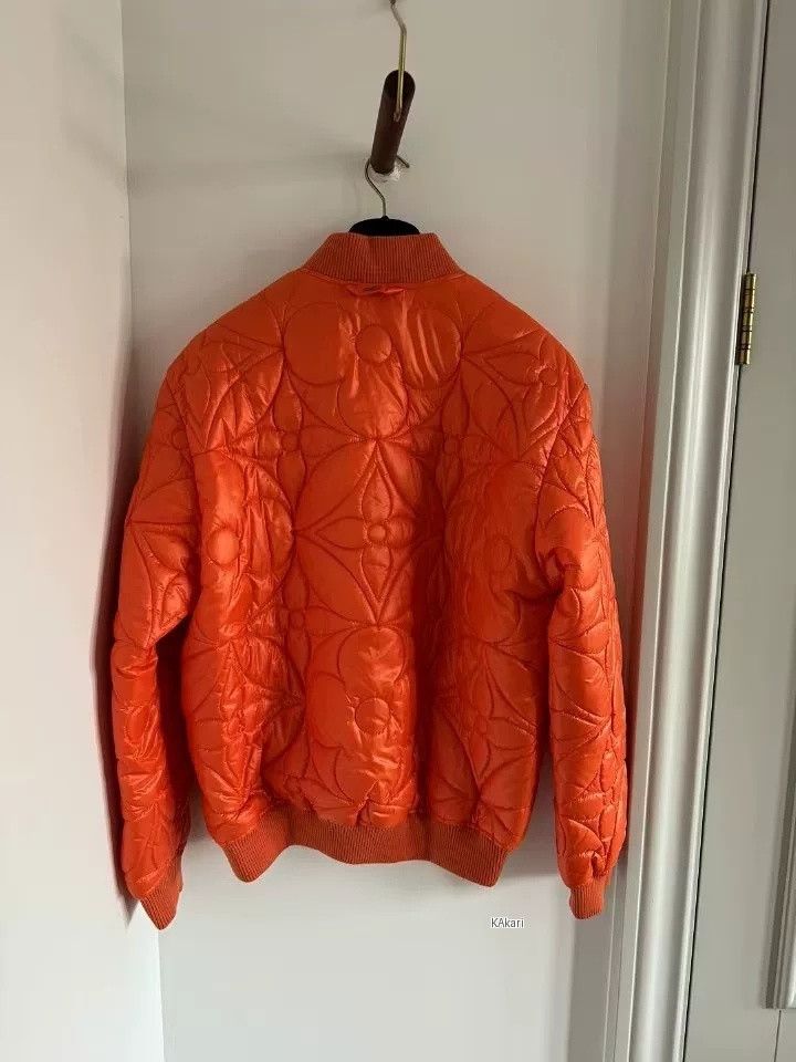 Louis Vuitton Louis Vuitton Orange Embossed Monogram Cotton Jacket Size US M / EU 48-50 / 2 - 2 Thumbnail