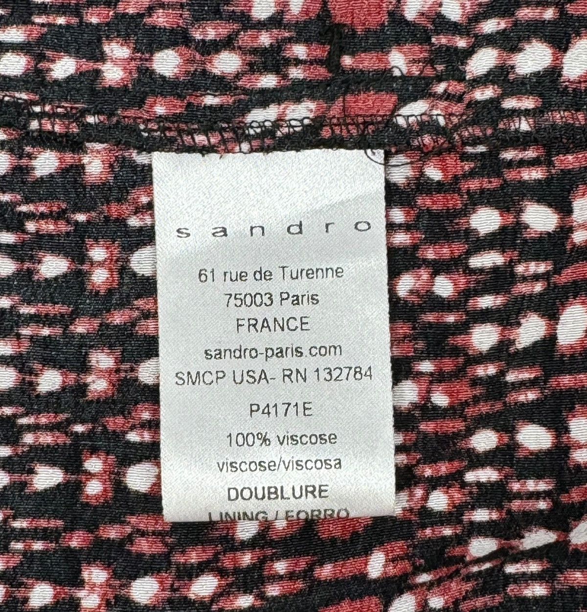 Sandro Sandro Paris Viscose Trourers Ornament size 38 Size 27" / US 4 / IT 40 - 10 Thumbnail
