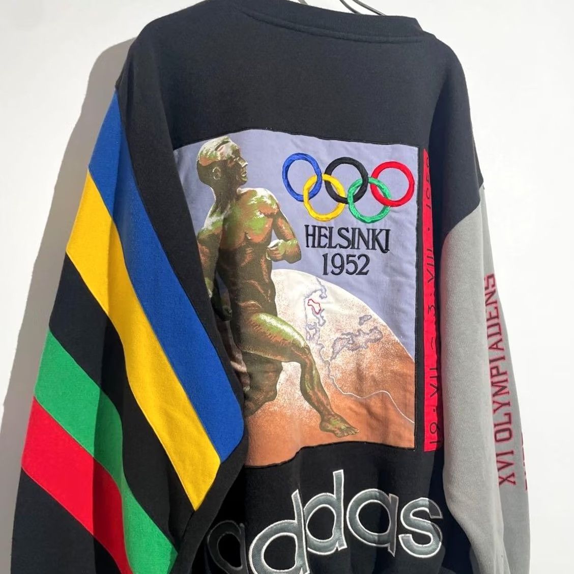 Vintage Adidas 90s Silver Tag OLD 1956 STOCKHOLM OLYMPIC Vintage Unisex Adults Hoodies & Sweatshirts Size US XL / EU 56 / 4 - 6 Thumbnail