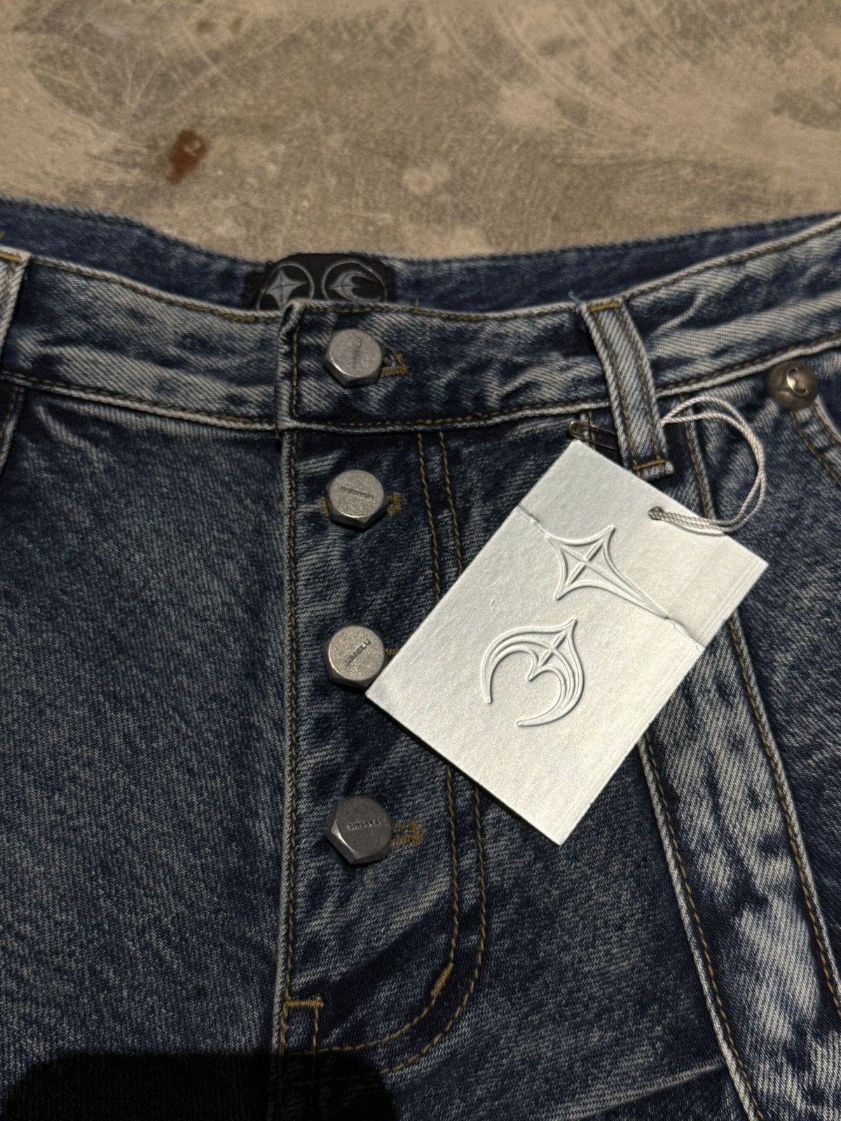 Thug Club THUG CLUB 24AW LINE GOB DENIM PANTS Size 32W STC24PT3201 Size US 32 / EU 48 - 3 Thumbnail