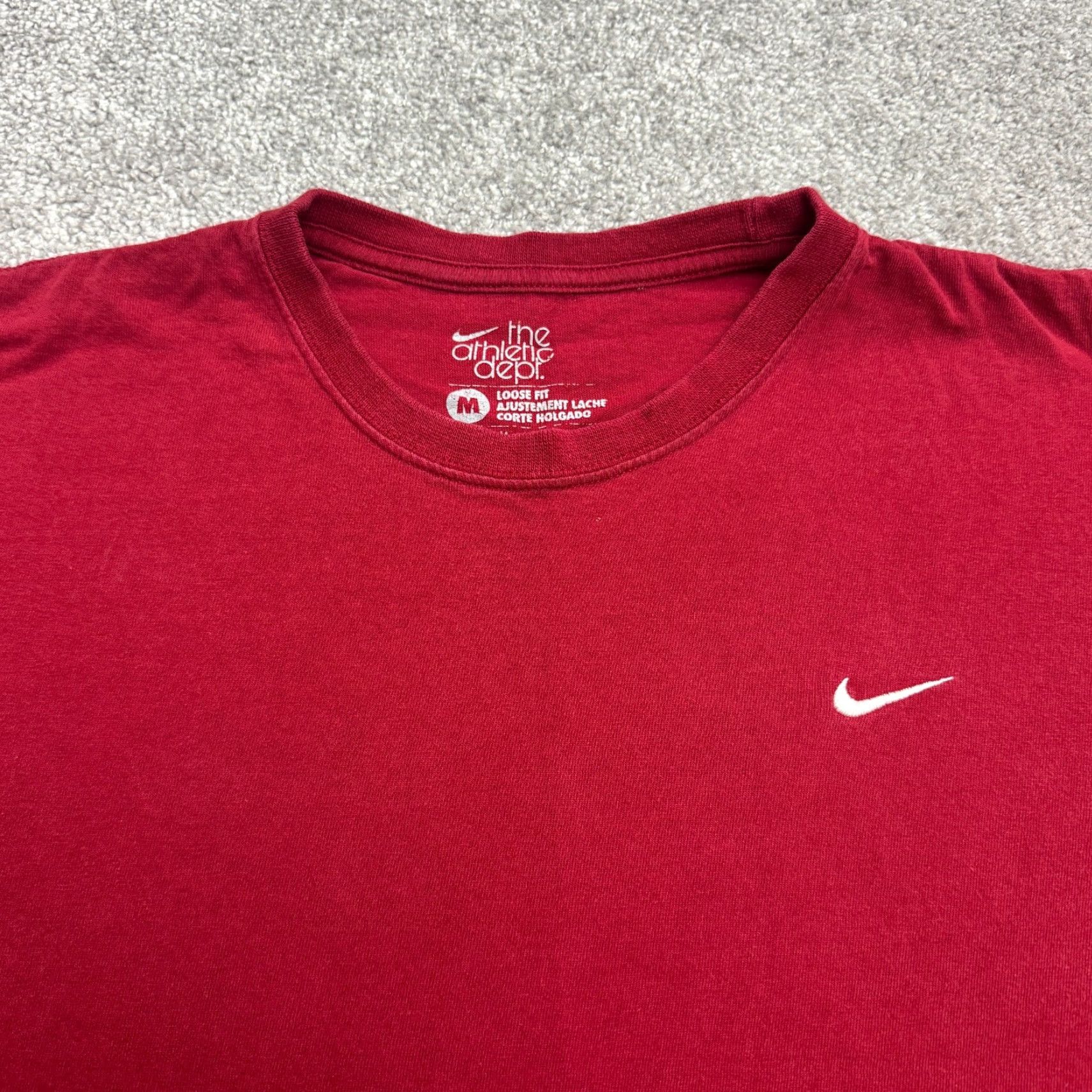 Nike VINTAGE Nike Athletic Dept T-Shirt Shirt Men M Red 90s Swoosh Logo Athletic Fit Short Sleeve Casual Mens Size US M / EU 48-50 / 2 - 3 Thumbnail